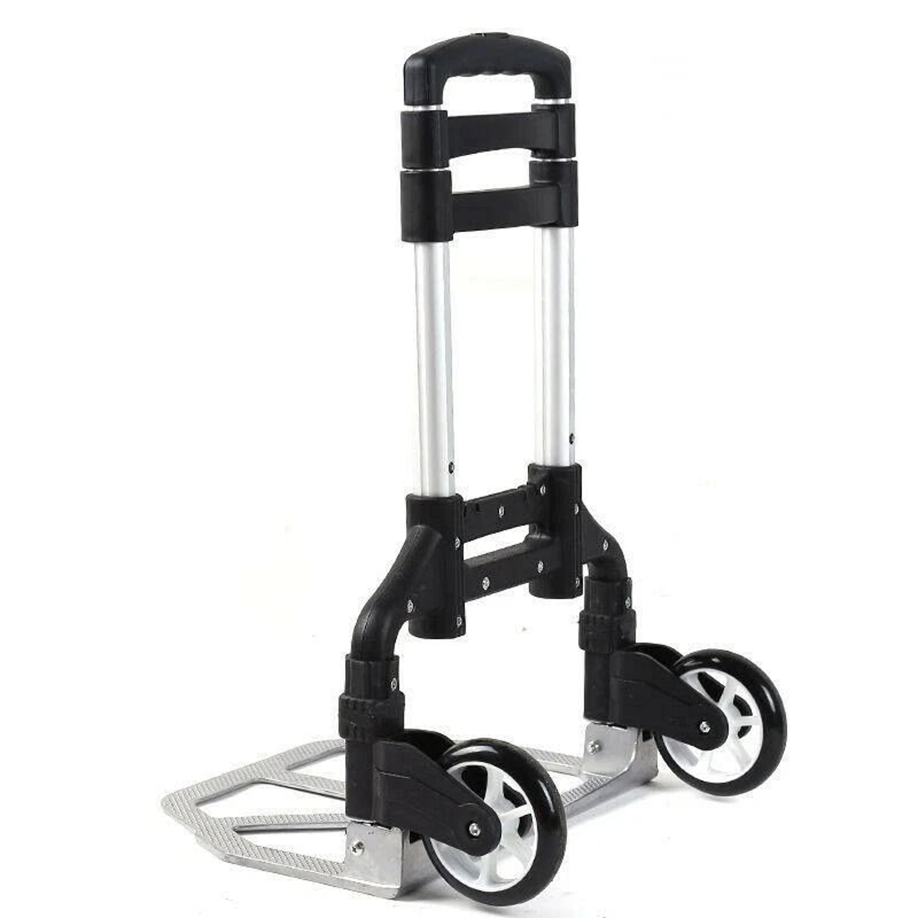 Compact Aluminium Folding Push Cart Portable Travel Shopping Trolley Luggage 6
