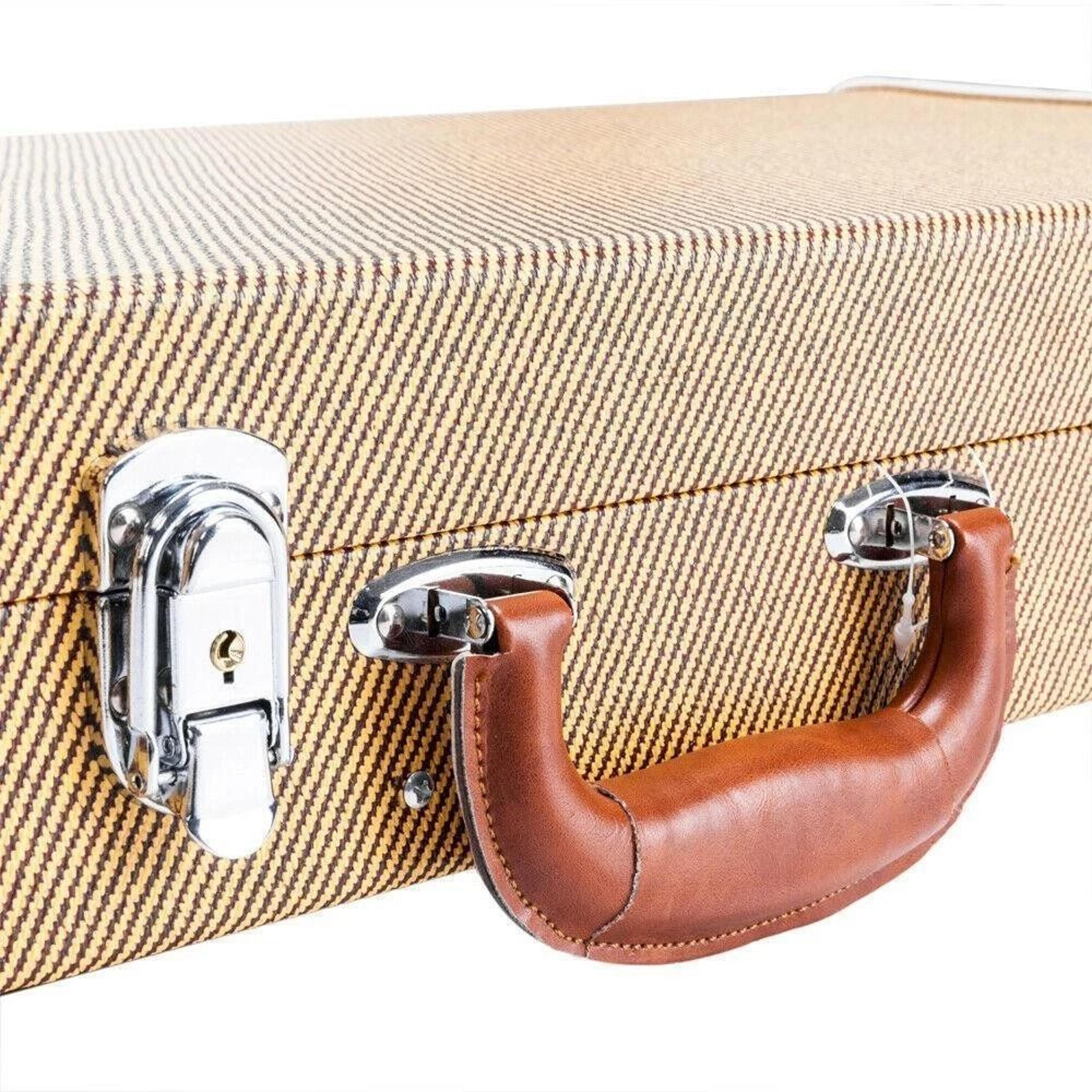 Glarry Hard Case For Electric Guitars Lockable Protective Guitar Case 5