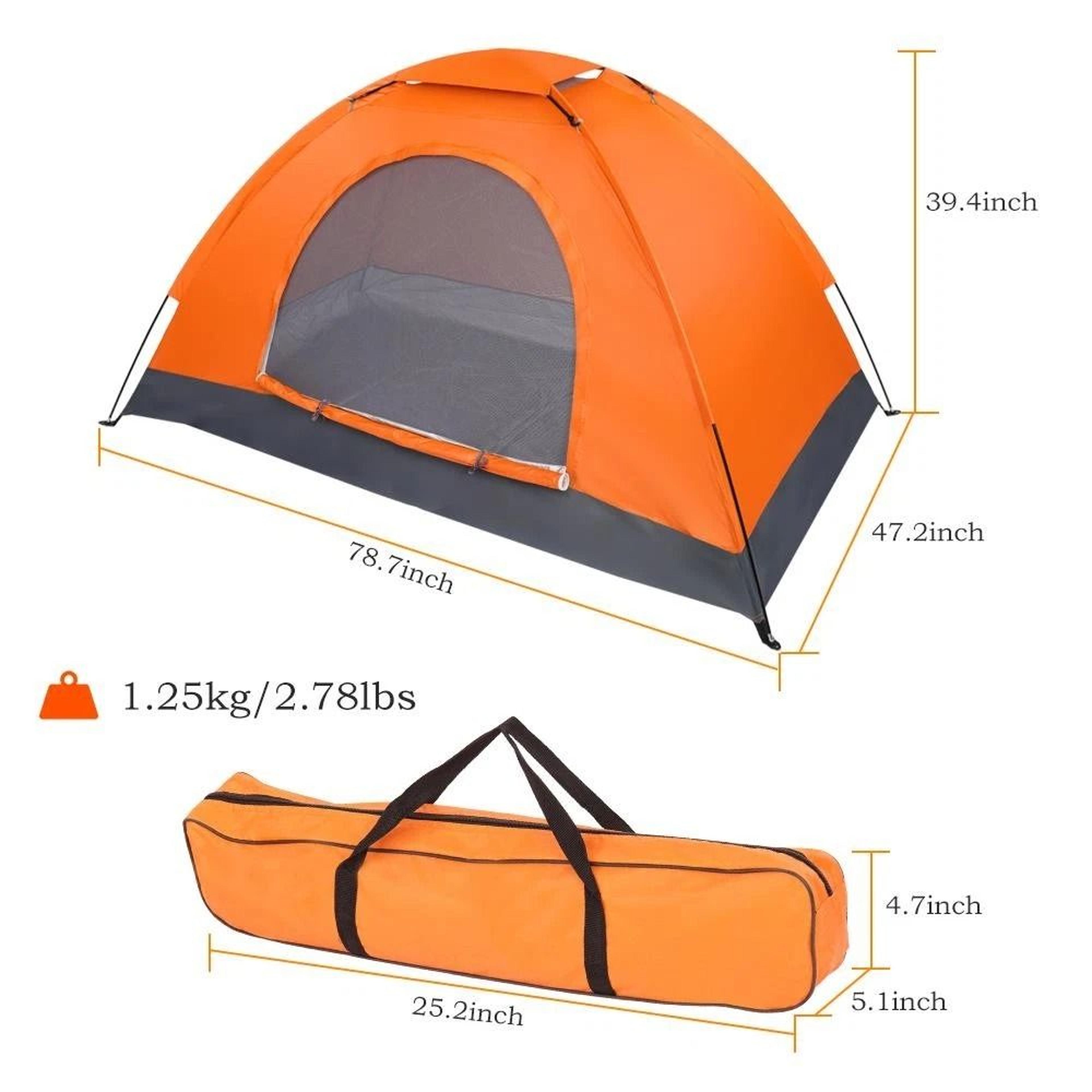 Automatic Pop Up Camping Tent For Solo Adventures Waterproof Person Camping Tent Instant Setup Shel 2