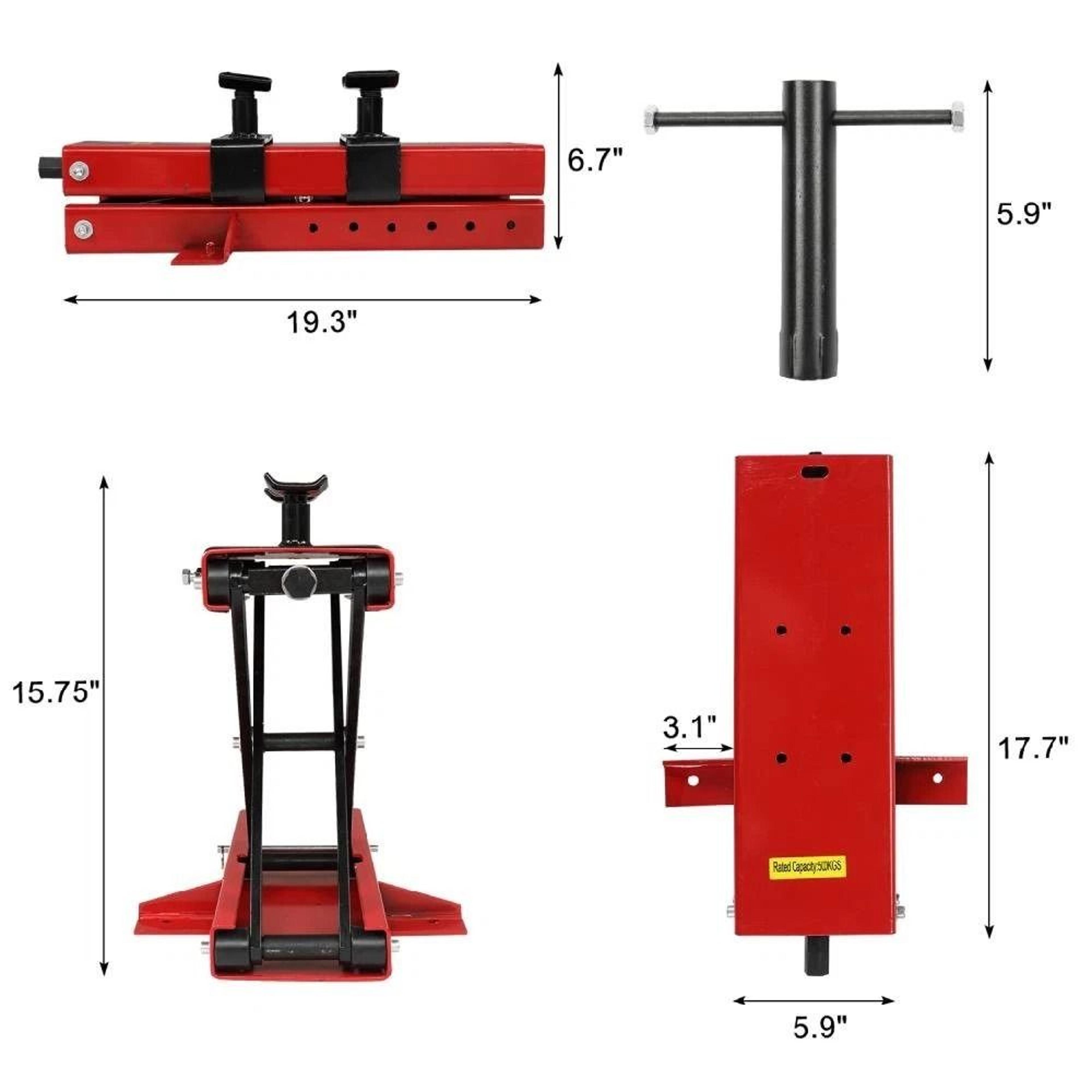 Heavy Duty Motorcycle Scissor Jack Mini Motorcycle Lift Stand For ATV And Dirt Bike Maintenance 2