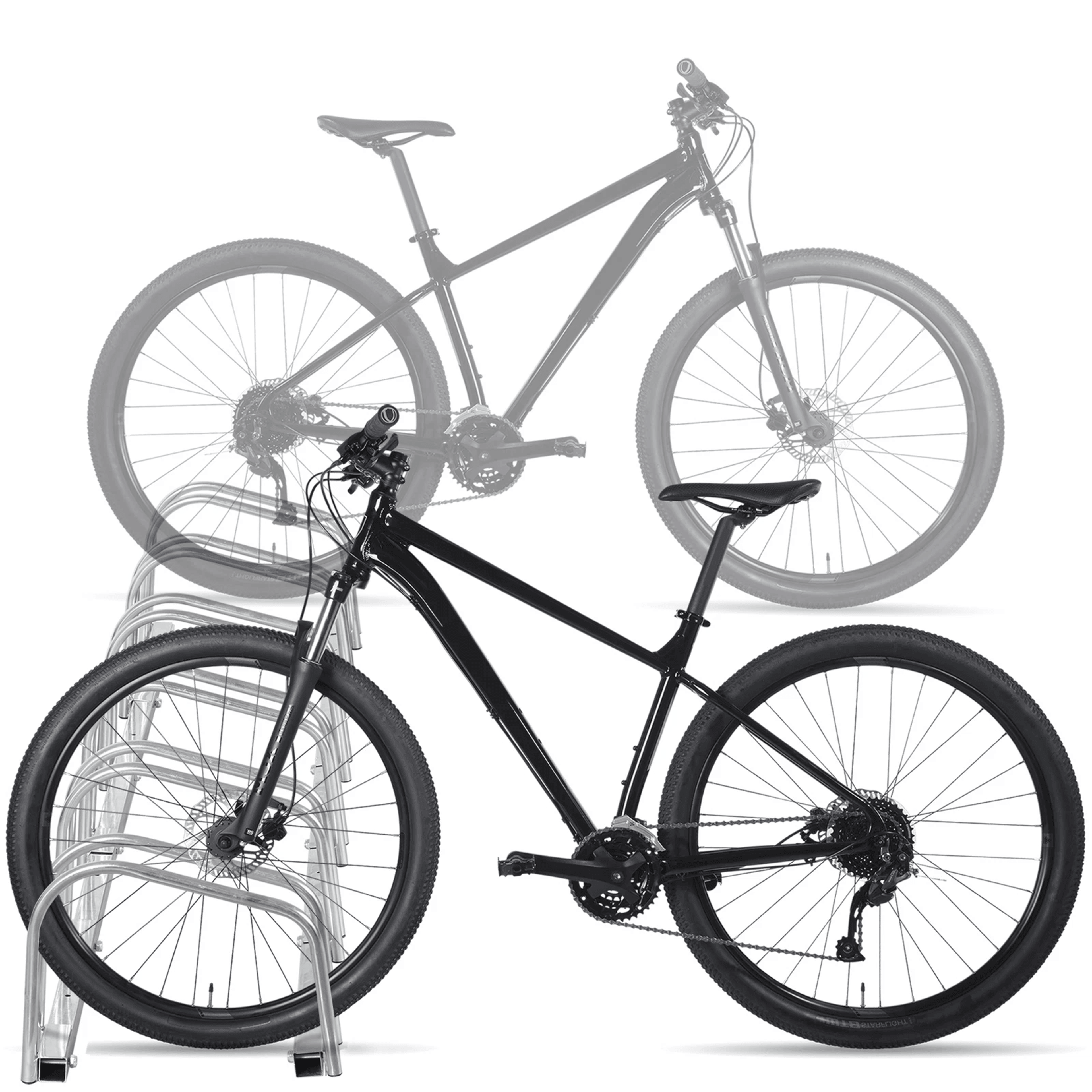 Heavy Duty Bike Storage Rack Floor Stand For Bikes Garage Organizer Parking Rack 5