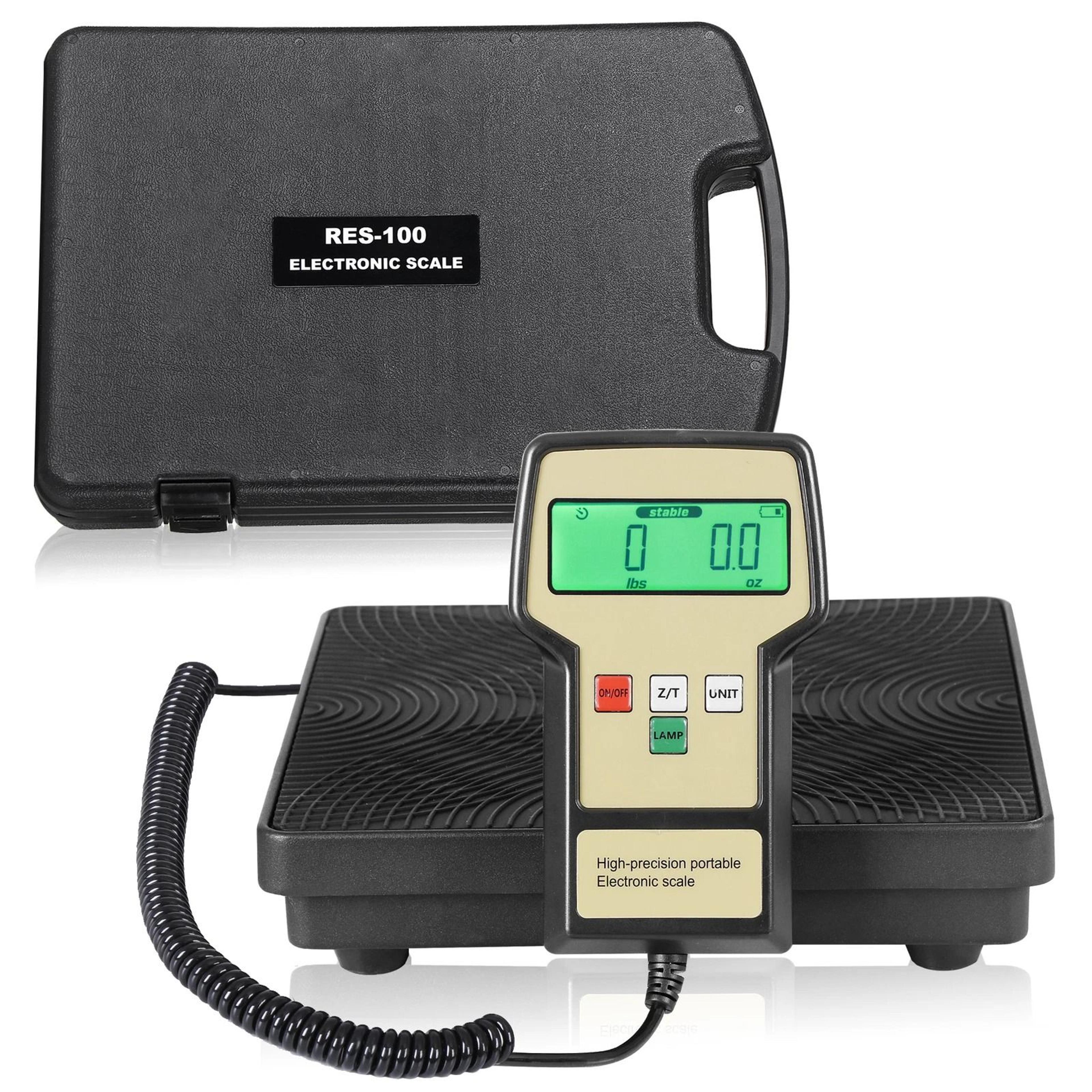 digital refrigerant scale with case for a/c & hvac systems