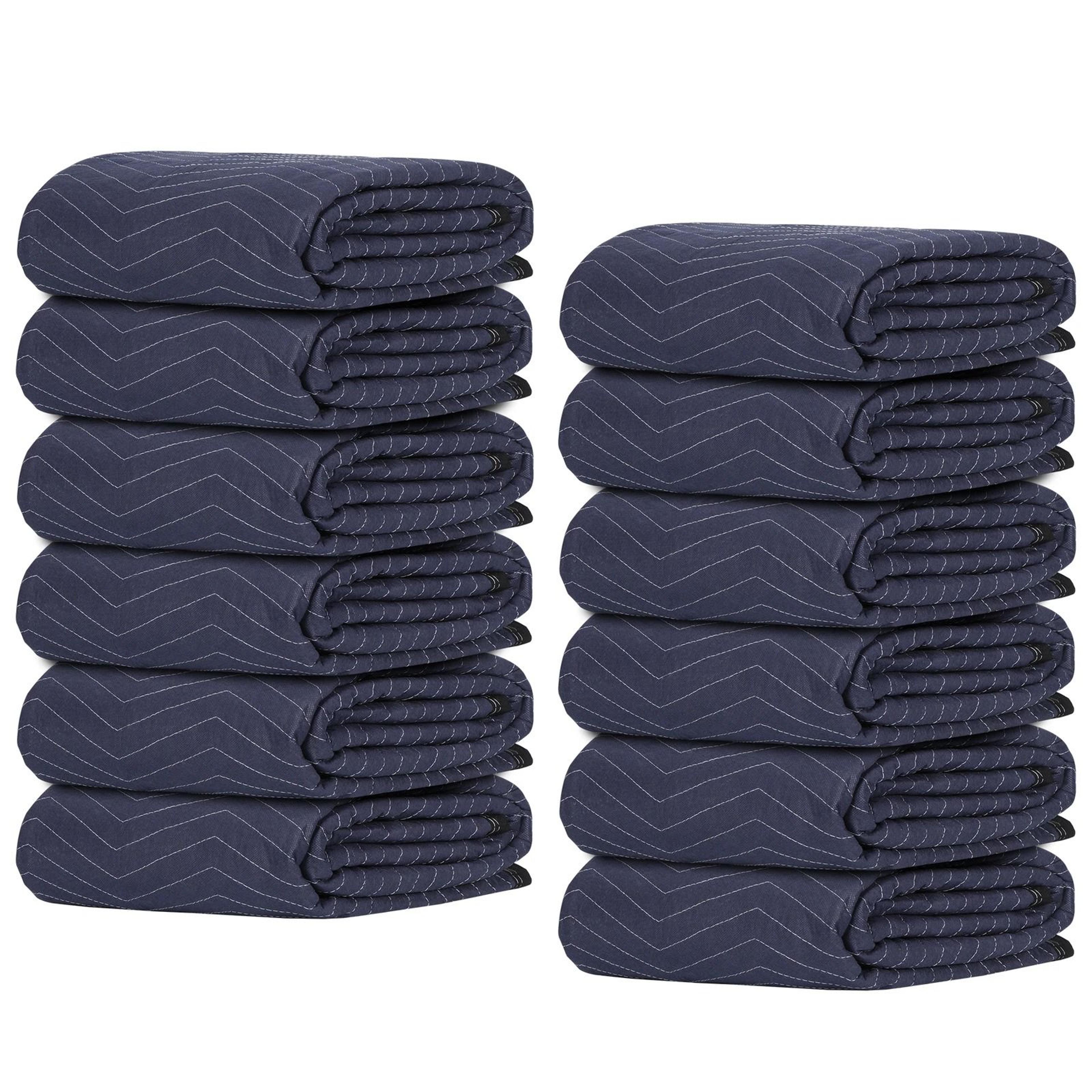 dark blue moving blankets heavy duty furniture protection pads for shipping & packing