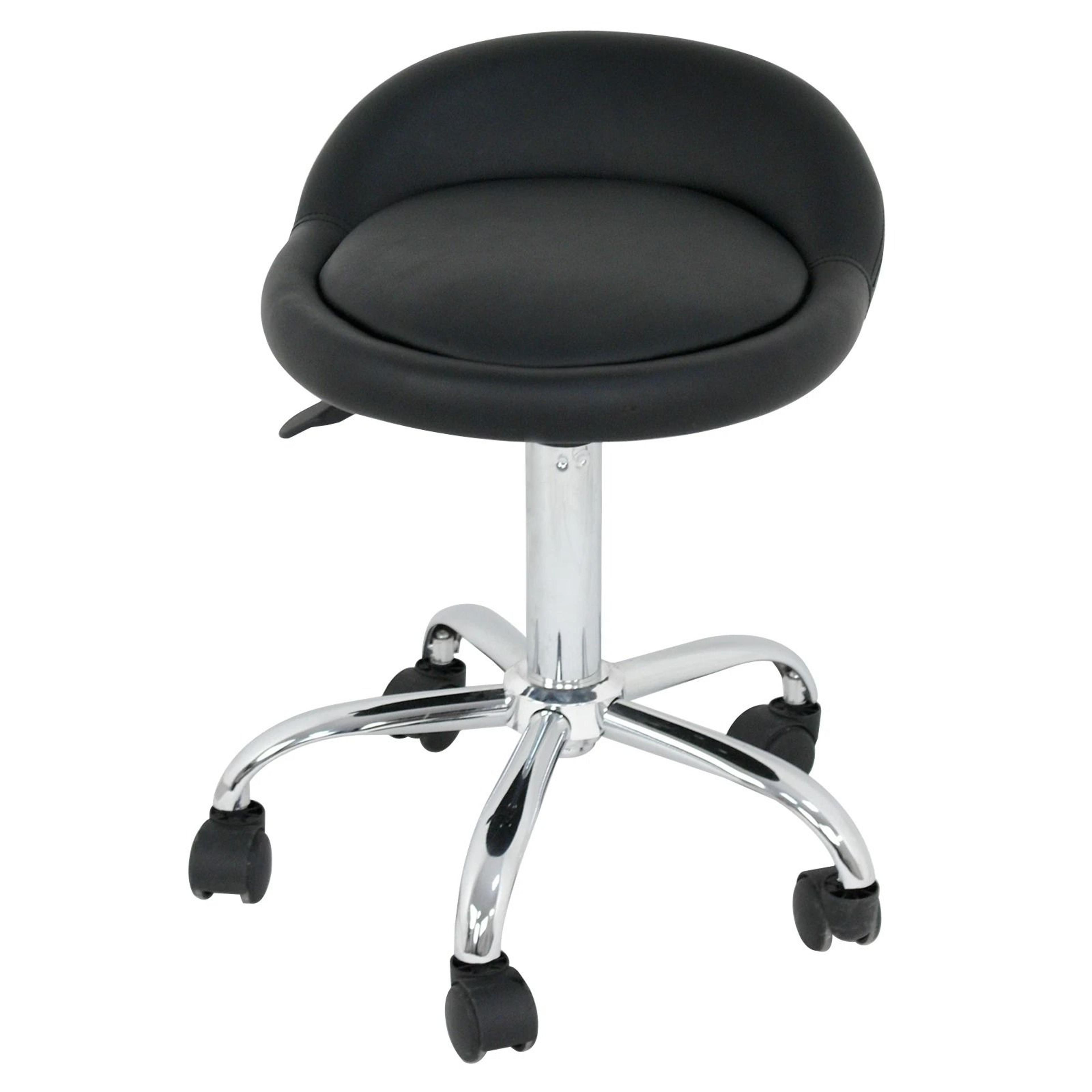 Adjustable Rolling Salon Stool With Back Hydraulic Tattoo And Massage Chair 4