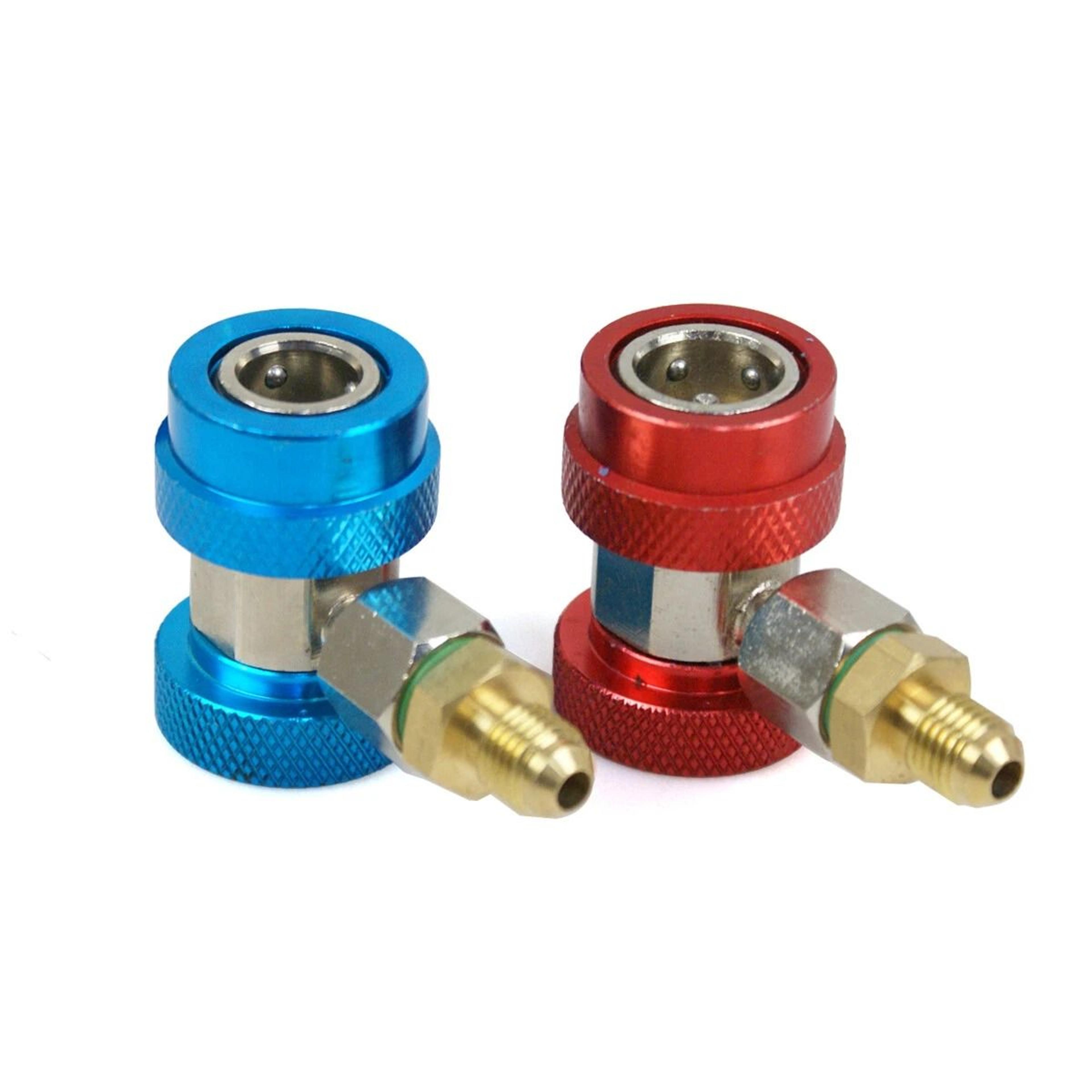 AC Manifold Gauge Set For Refrigerants Brass Charging Kit With Durable Case 6
