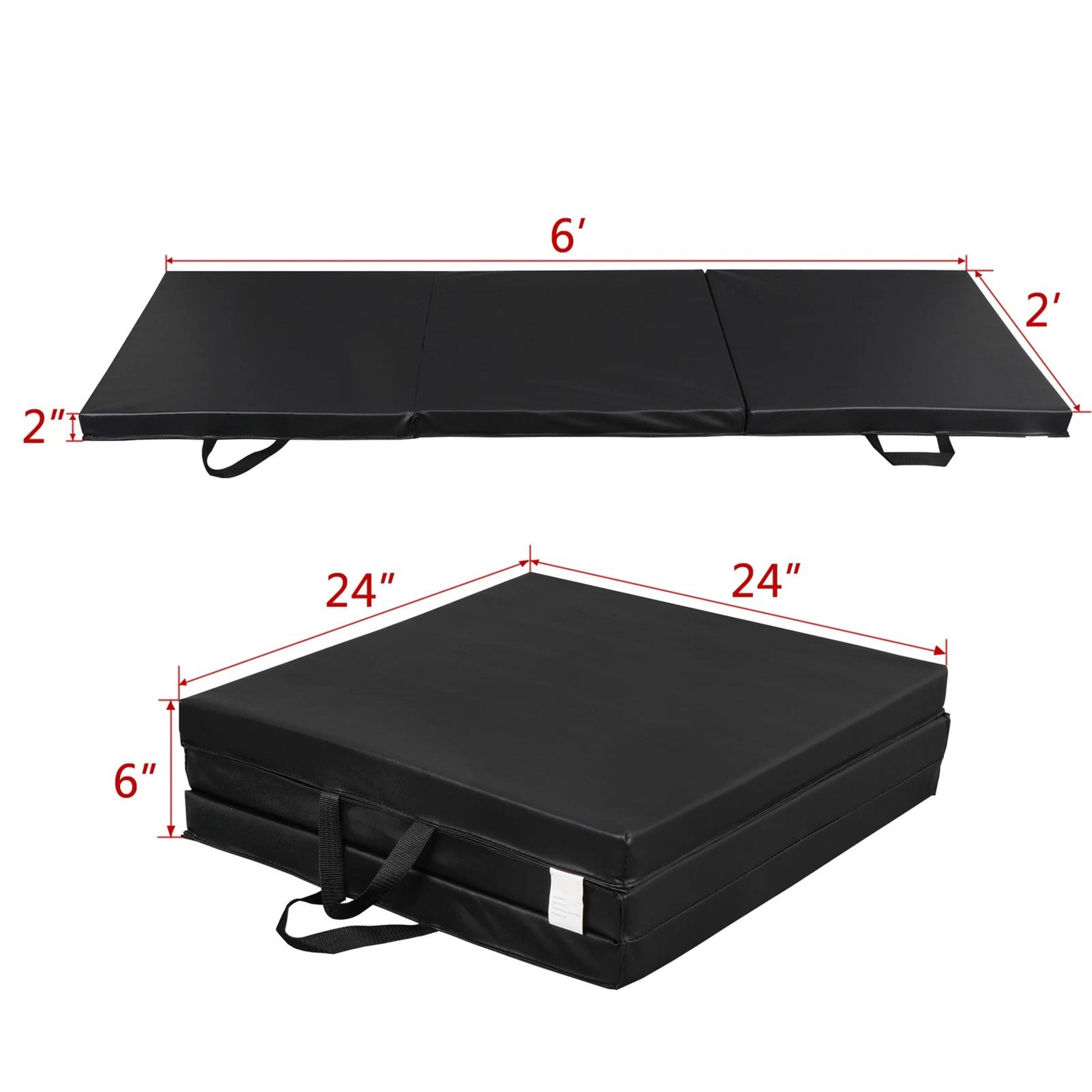 Folding Gymnastics Mat Thick Foam Exercise Mat With Carrying Handle For Yoga Stretching  Fitness 9