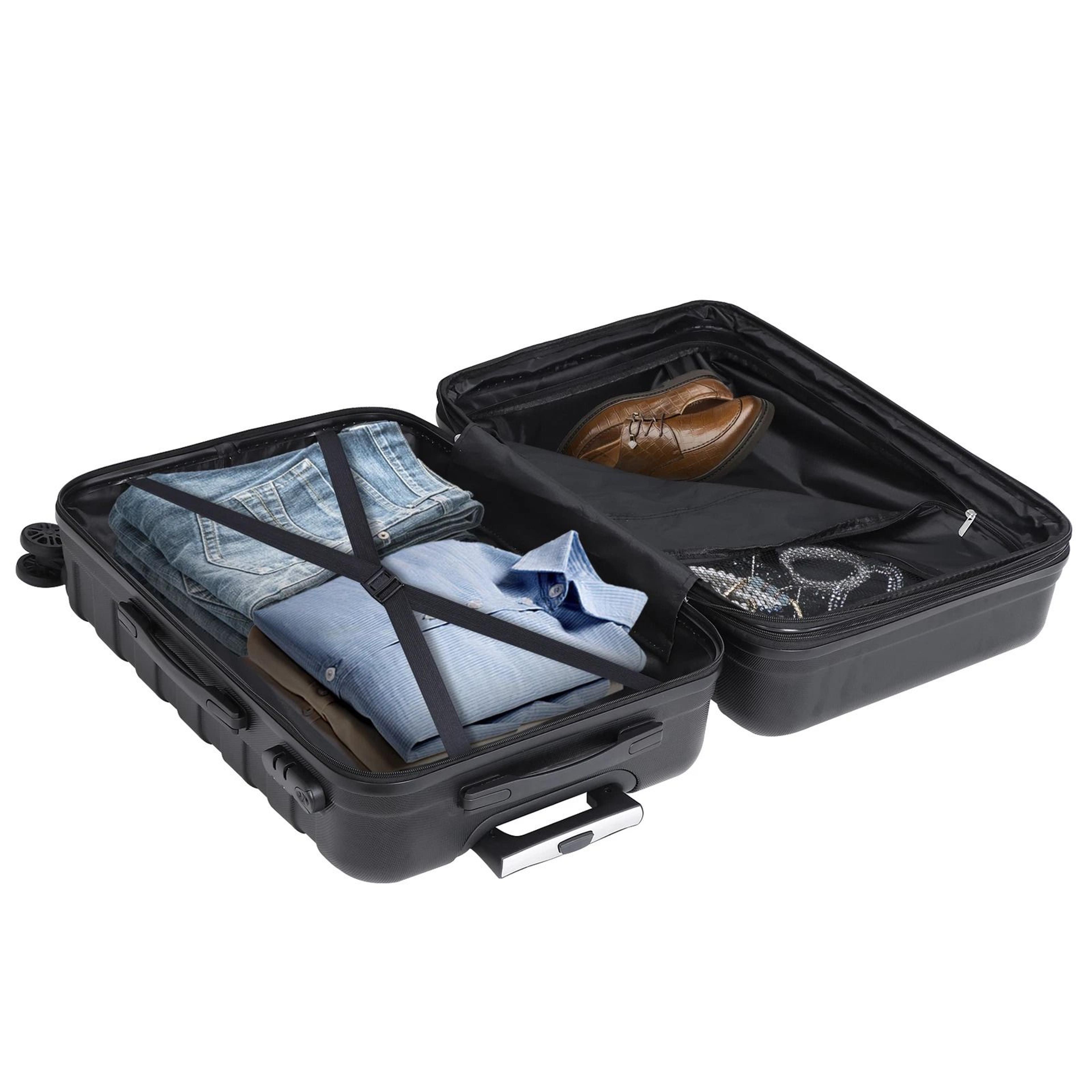 Premium Expandable Luggage Set Lightweight Spinner Travel Suitcases 3