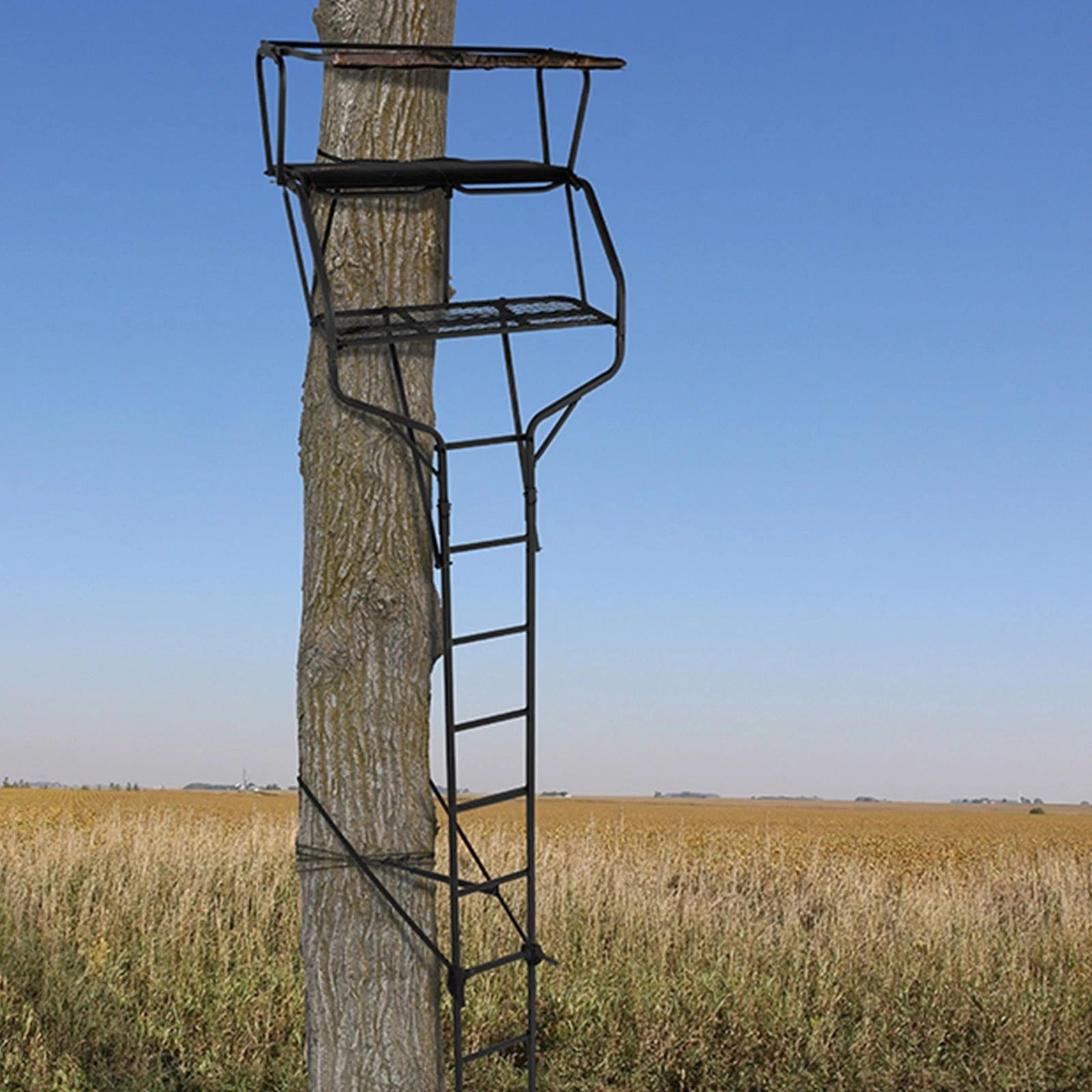 big game guardian 2 person ladder tree stand durable hunting climbing stand