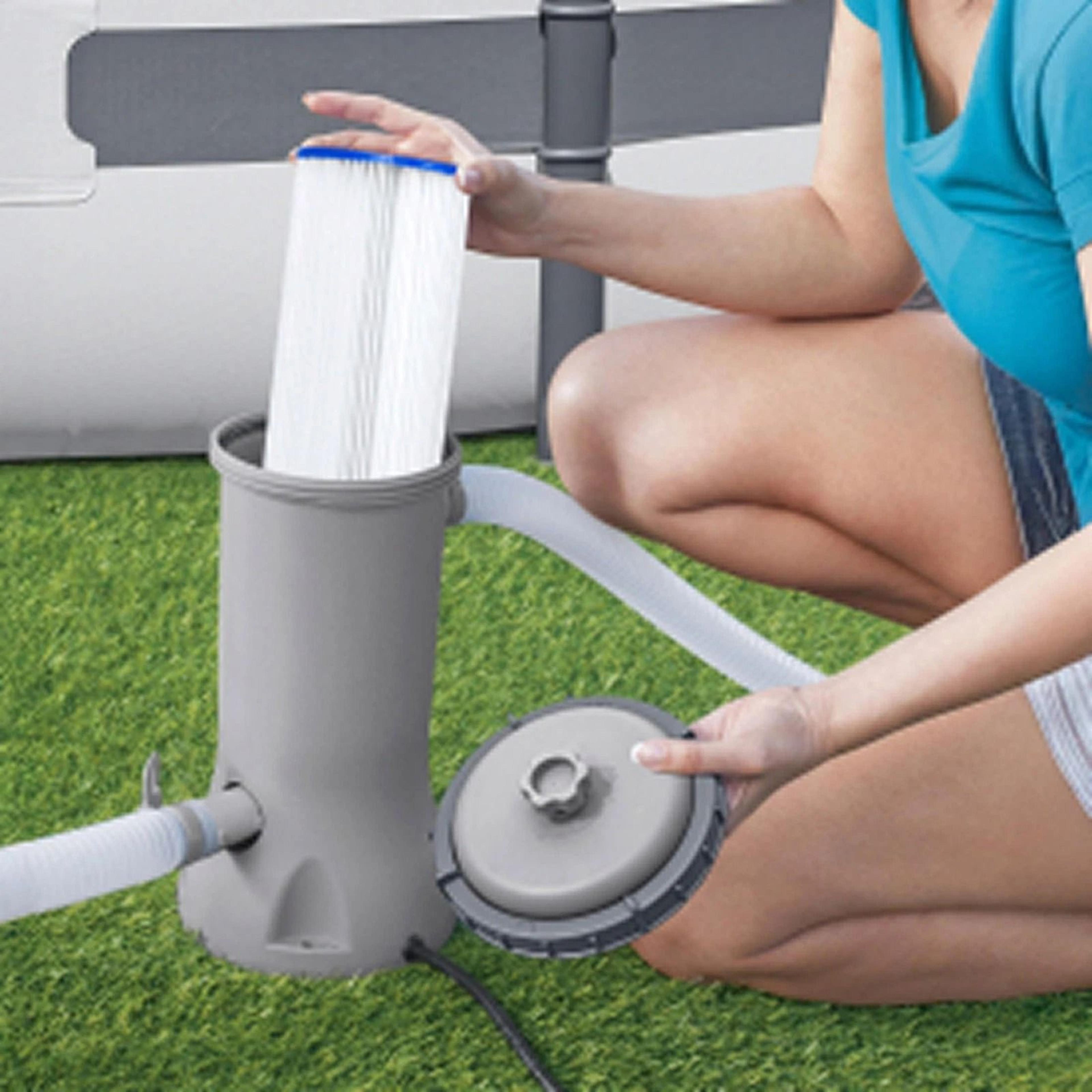bestway flowclear above ground pool filter pump efficient, quiet, & durable for above ground pools