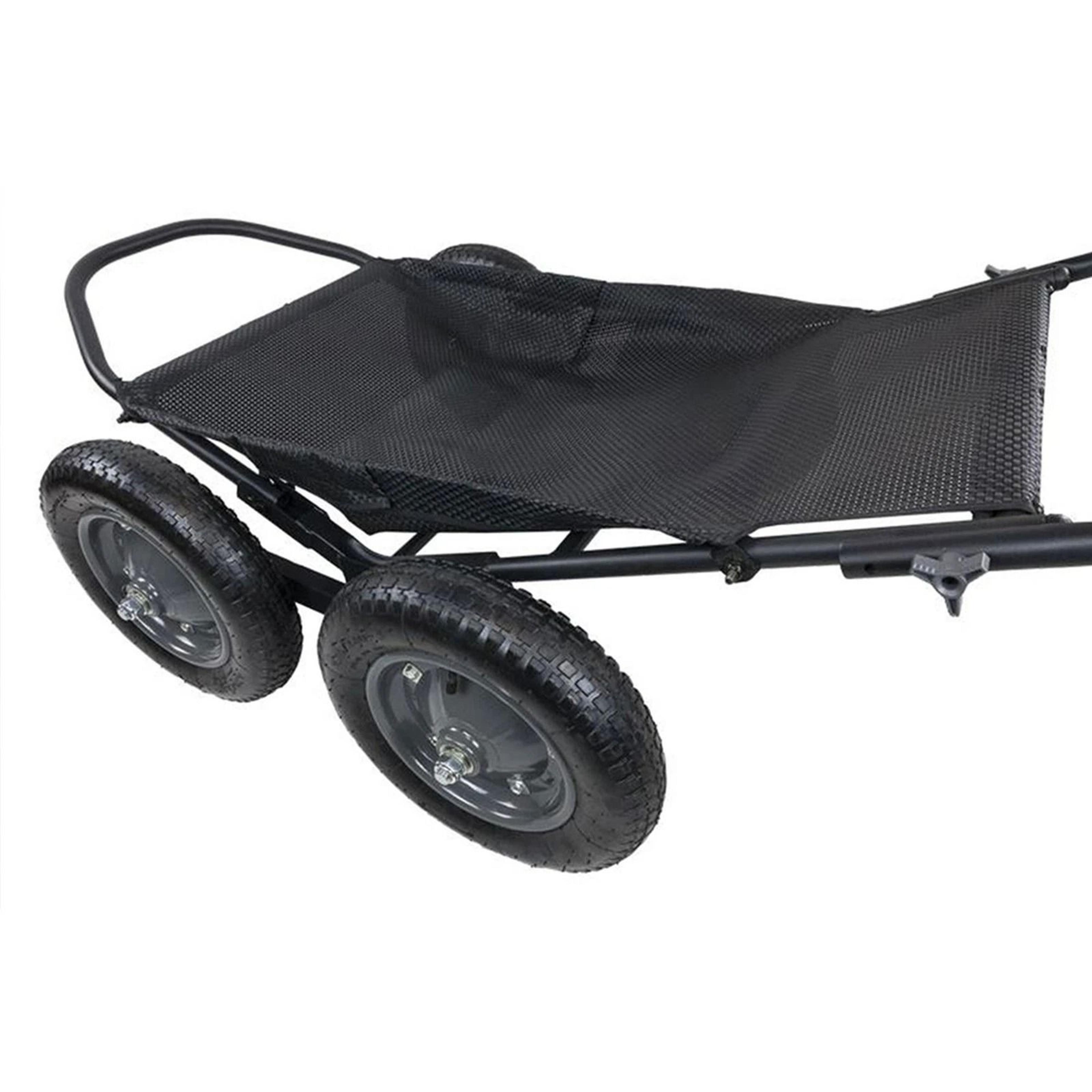 Hawk Crawler Multi Use Folding Cart Hunting Fishing Cart Capacity Black 2