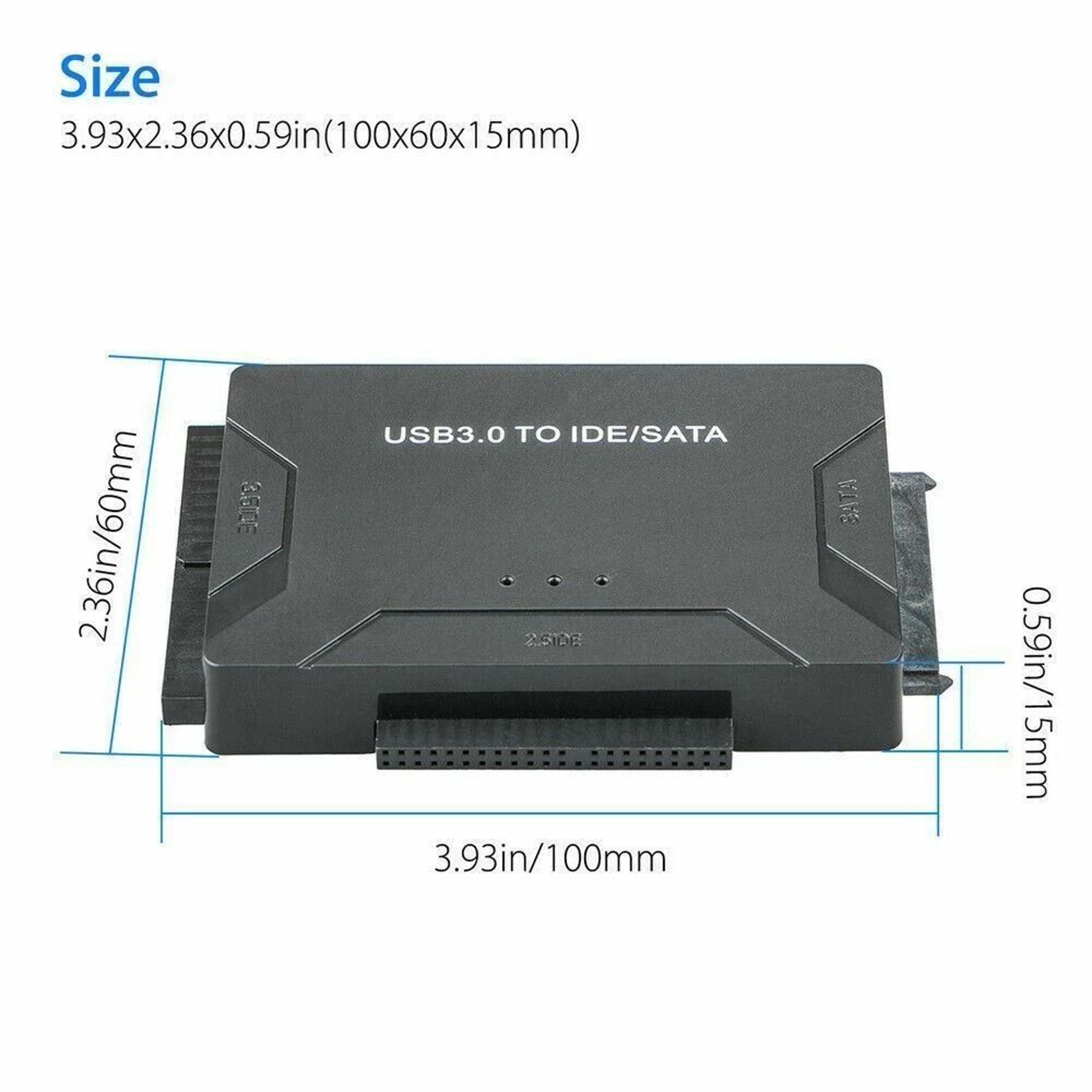 USB To IDE  SATA Converter Adapter Kit Cable For External Hard Drives 1