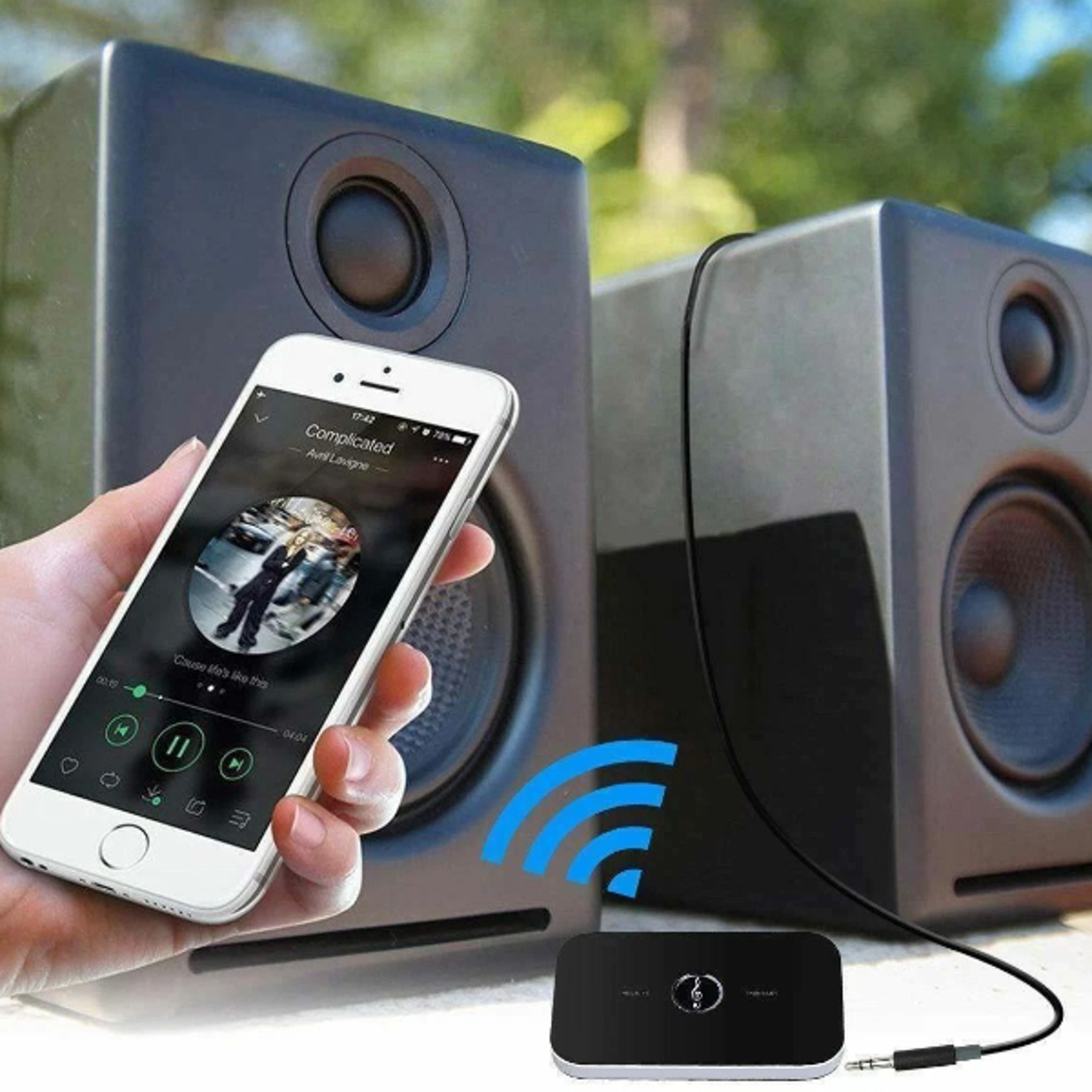 bluetooth v4 transmitter & receiver wireless a2dp audio adapter hub a6