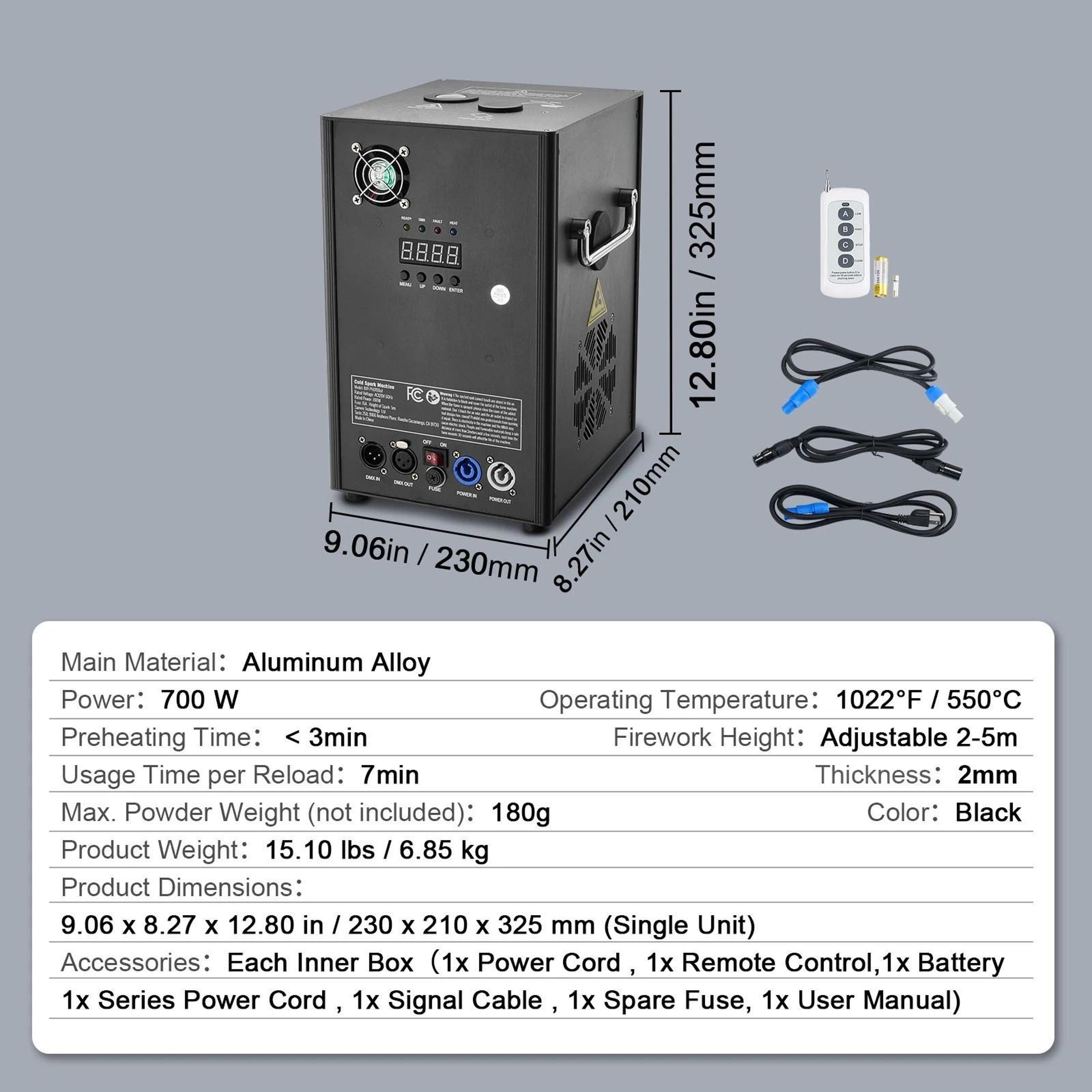 Cold Spark Firework Machine For DJ Weddings  Parties 2