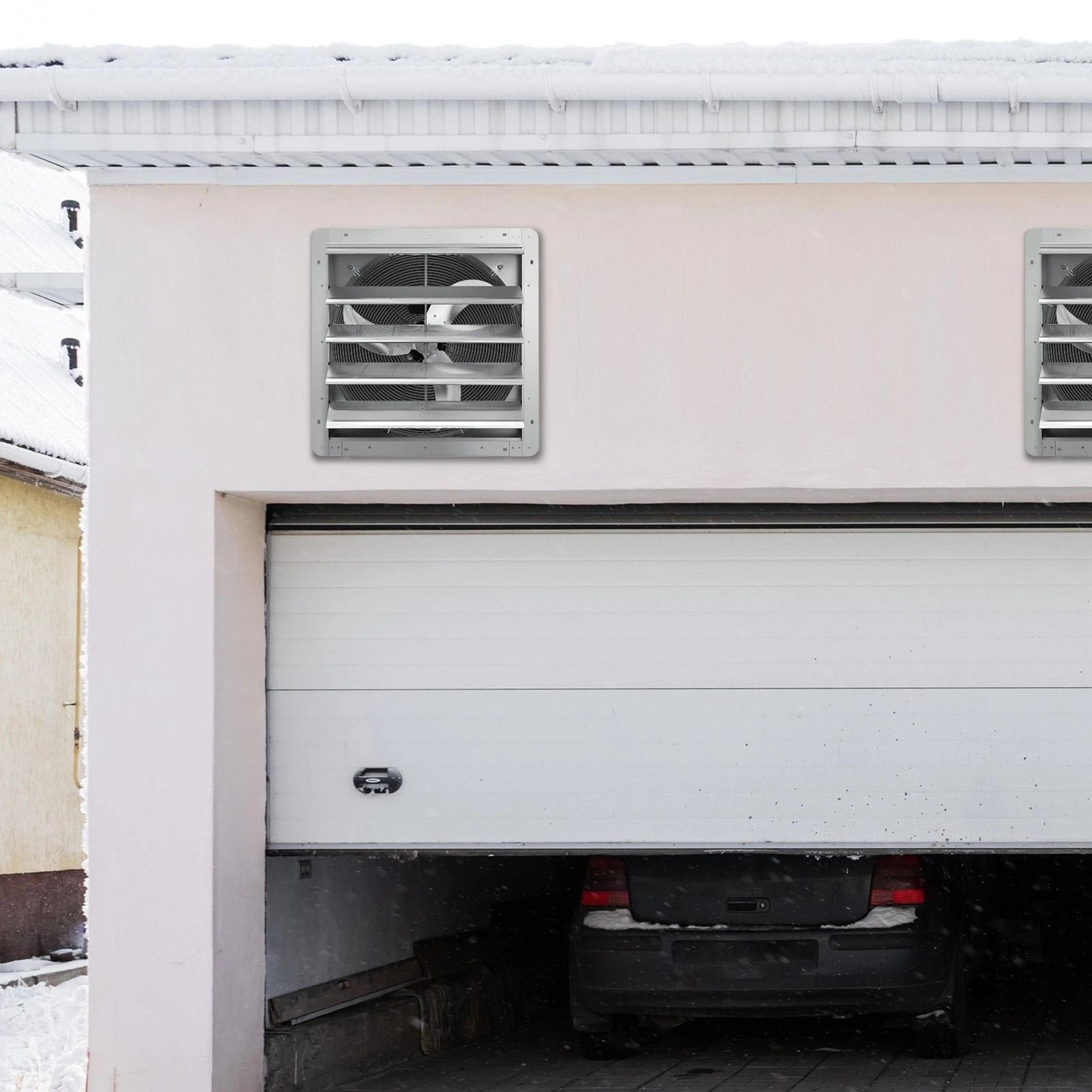 heavy duty wall mounted exhaust fan high cfm aluminum shutter ventilation fan for workshop garage and warehouse