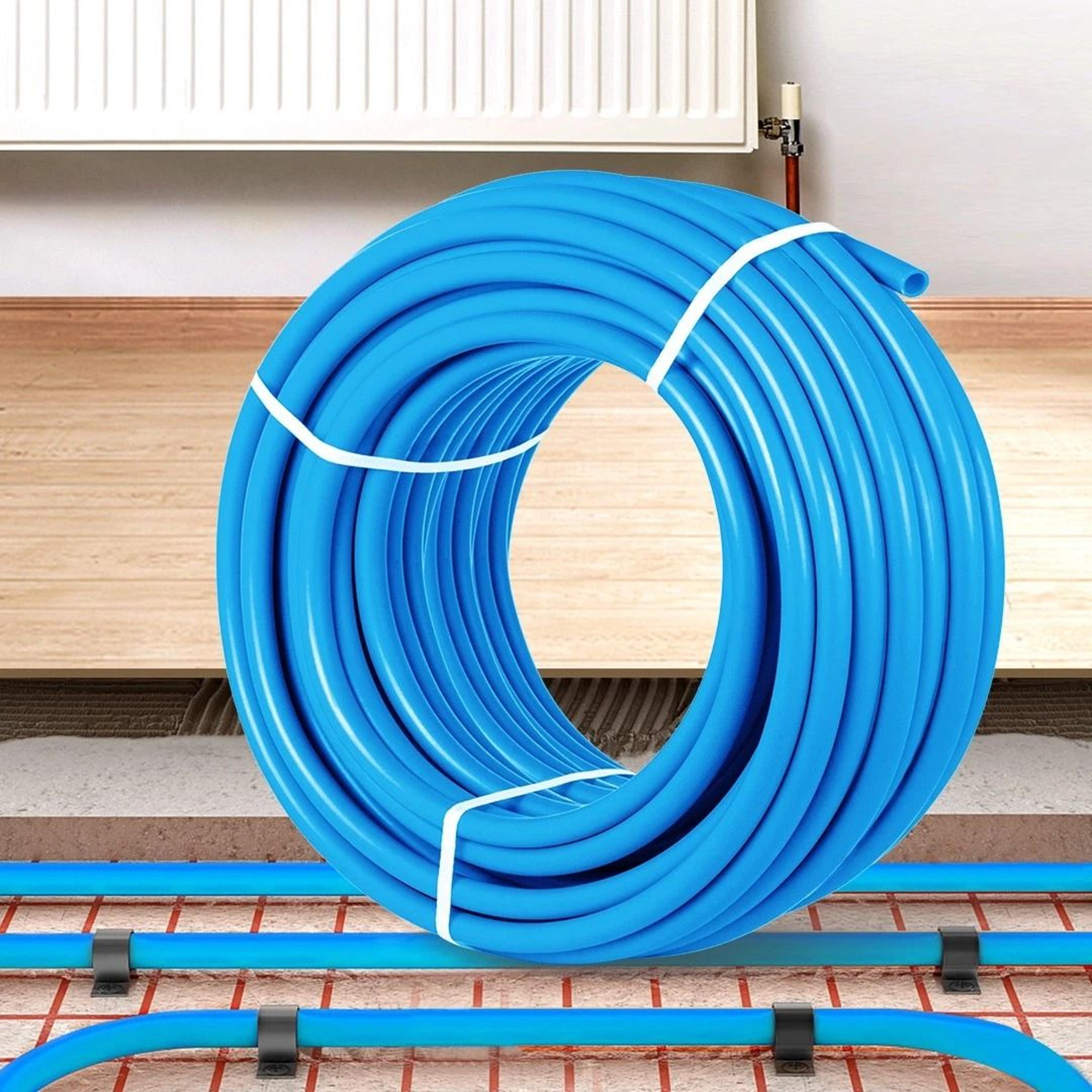 tubing blue, certified non-barrier for heating, plumbing, & potable water systems