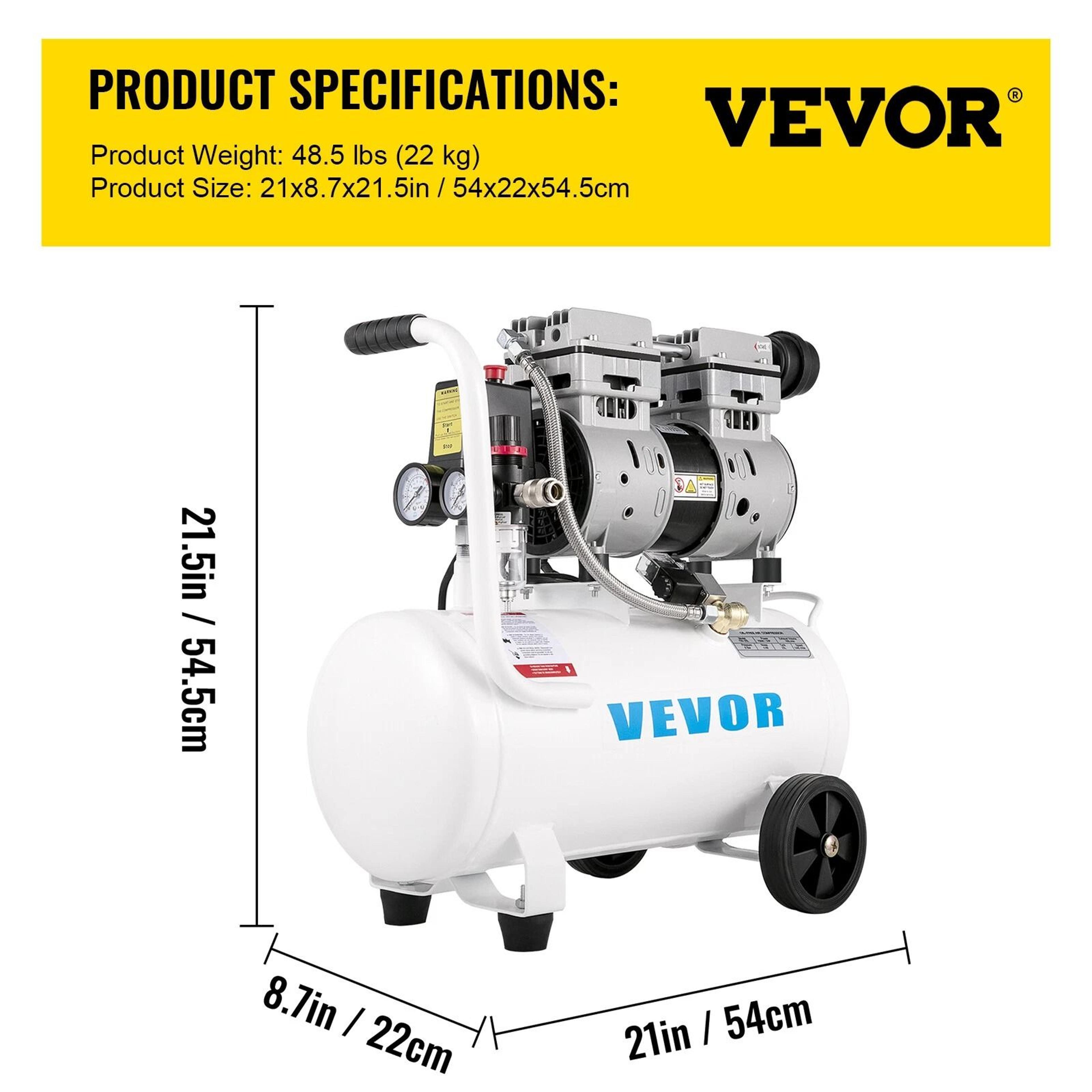 Ultra Quiet Oil Free Air Compressor Compact  Durable 5
