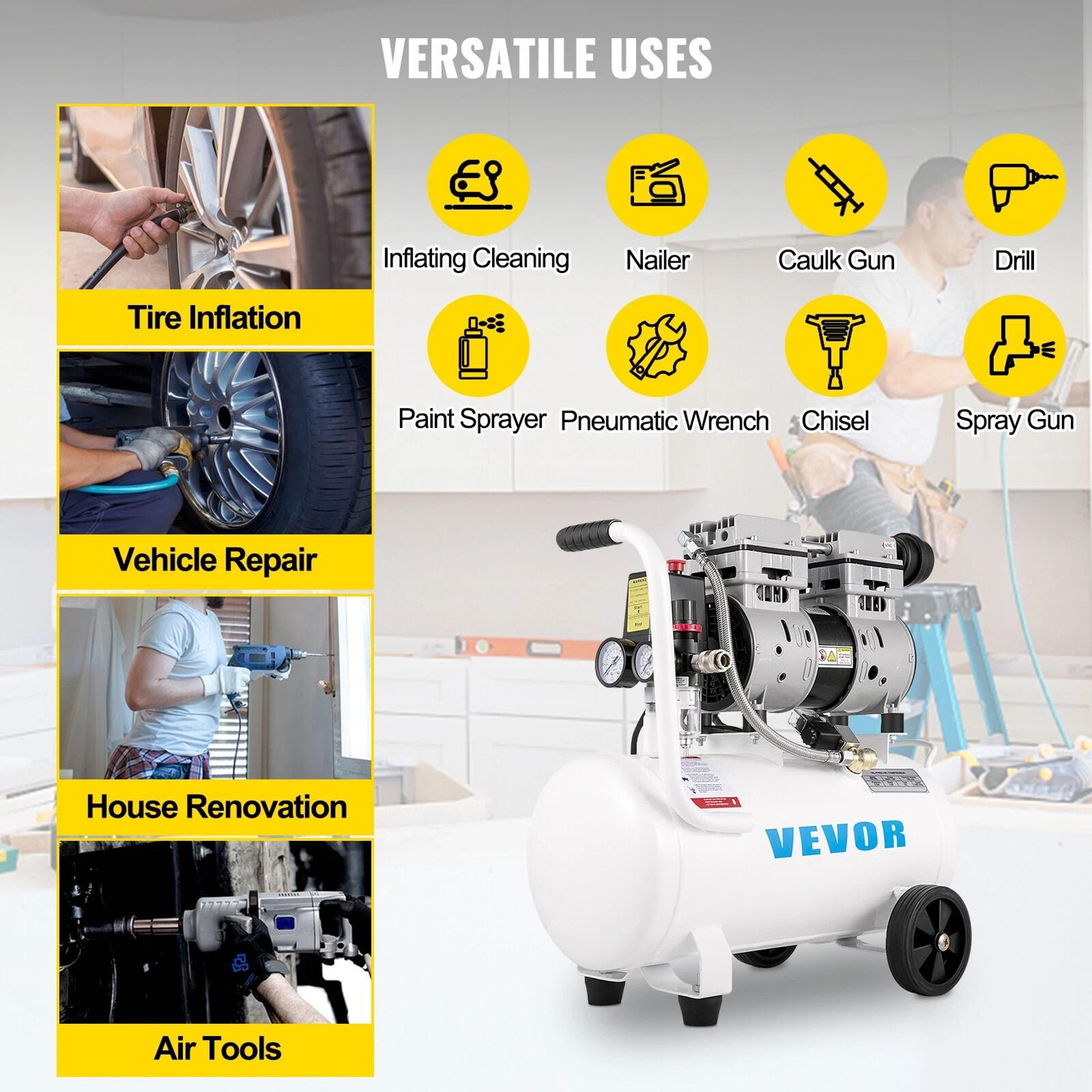 Ultra Quiet Oil Free Air Compressor Compact  Durable 6