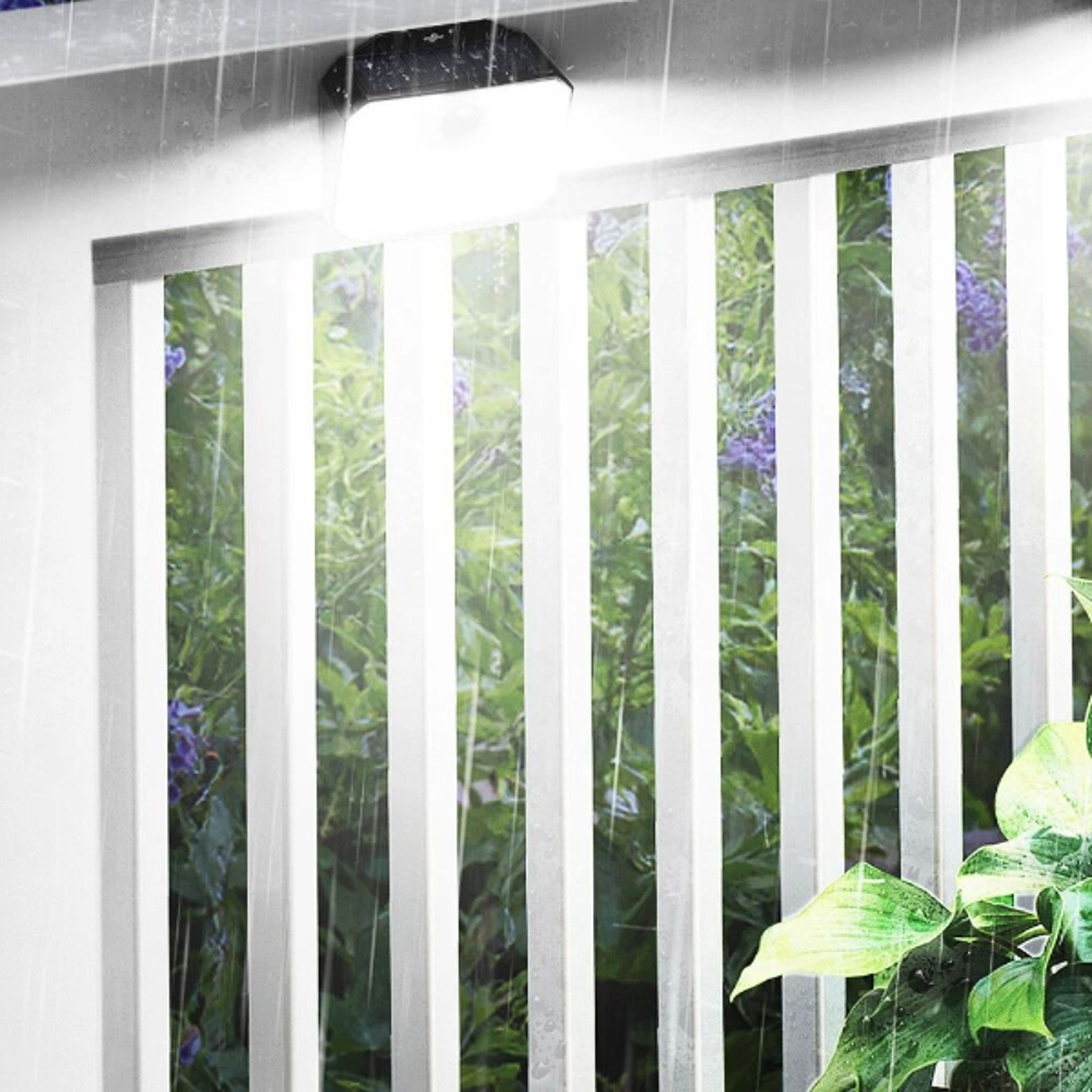 led solar motion sensor outdoor security wall lights waterproof & energy efficient