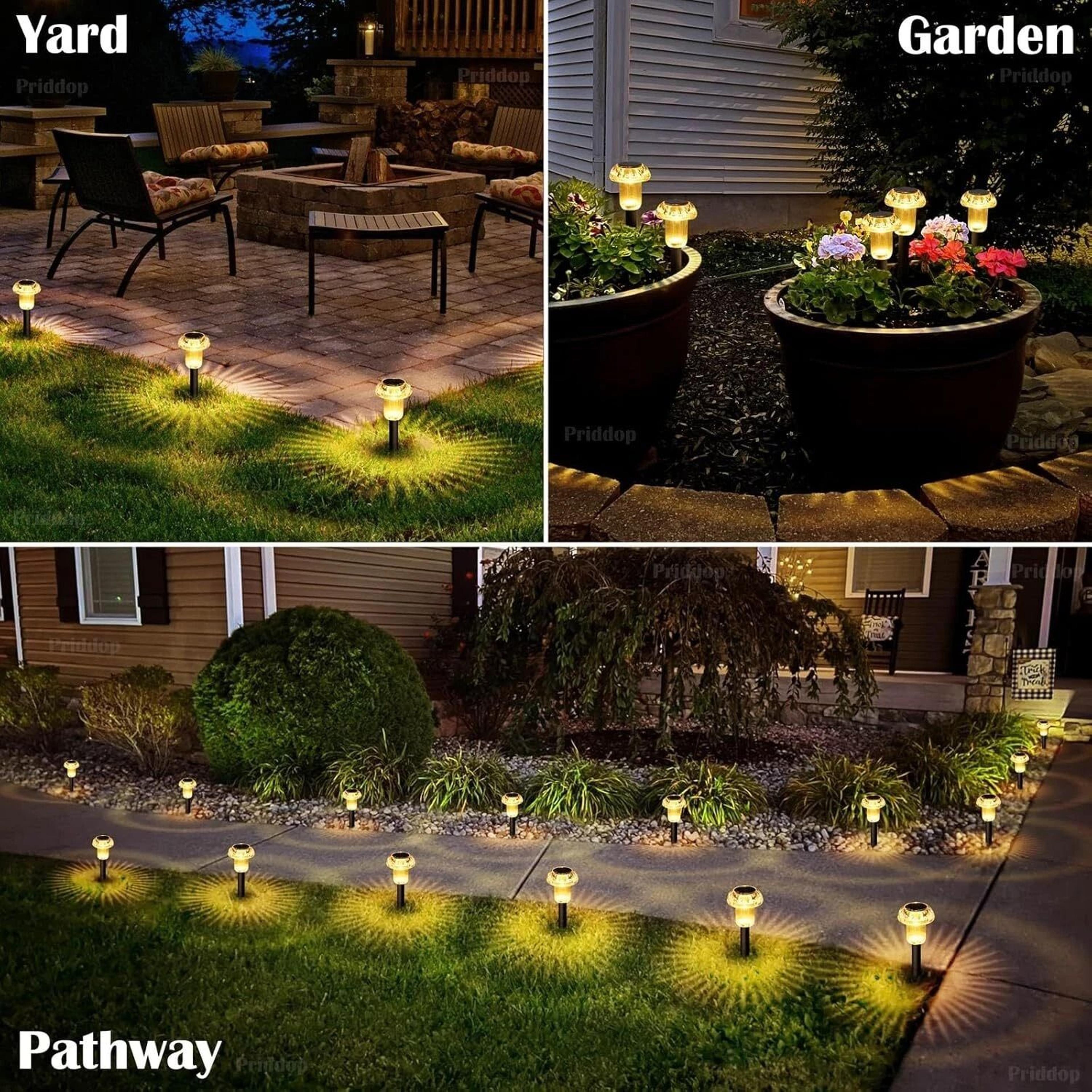 Solar Power Landscape Lights LED Outdoor Garden Yard Pathway Lamps 2