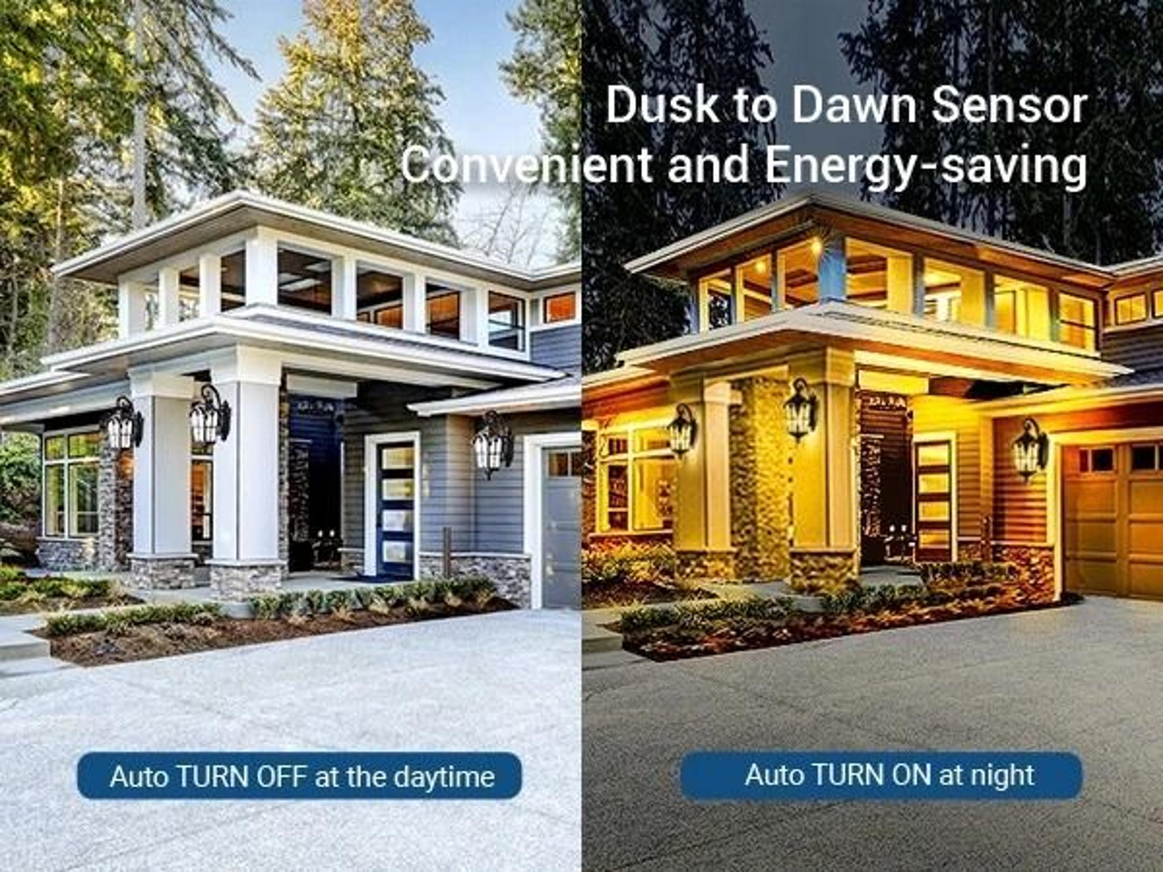Dusk To Dawn Outdoor Wall Light Waterproof Energy Saving Exterior Lighting Fixture 6