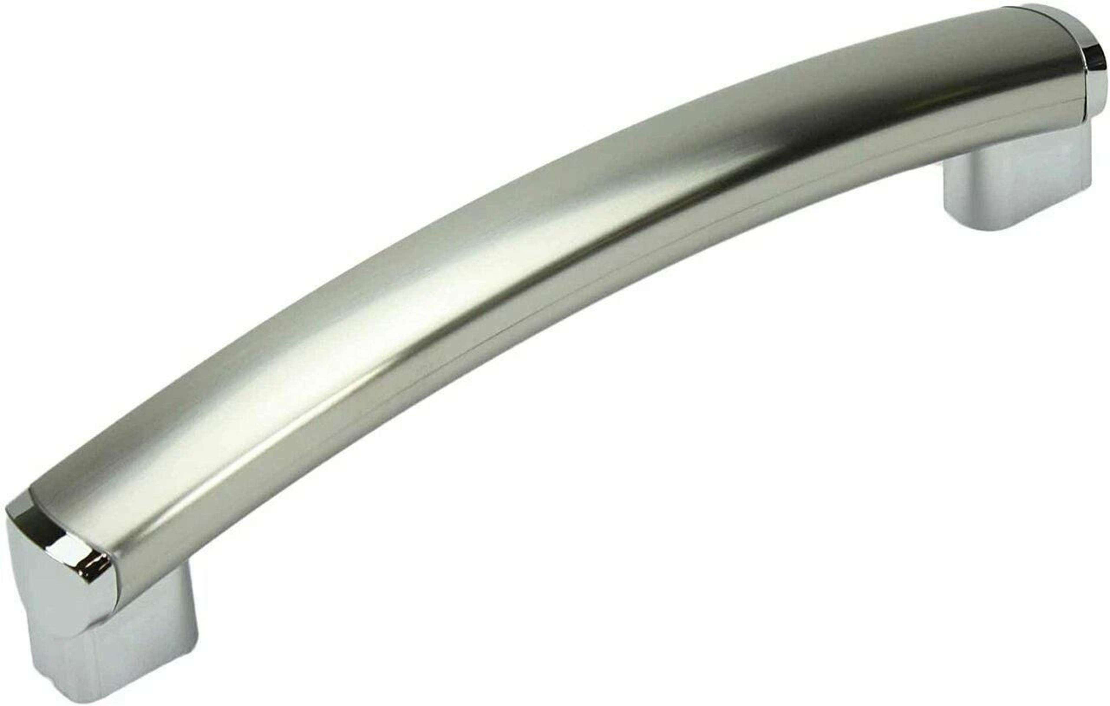 ge microwave door handle replacement durable, easy to install, silver chrome finish