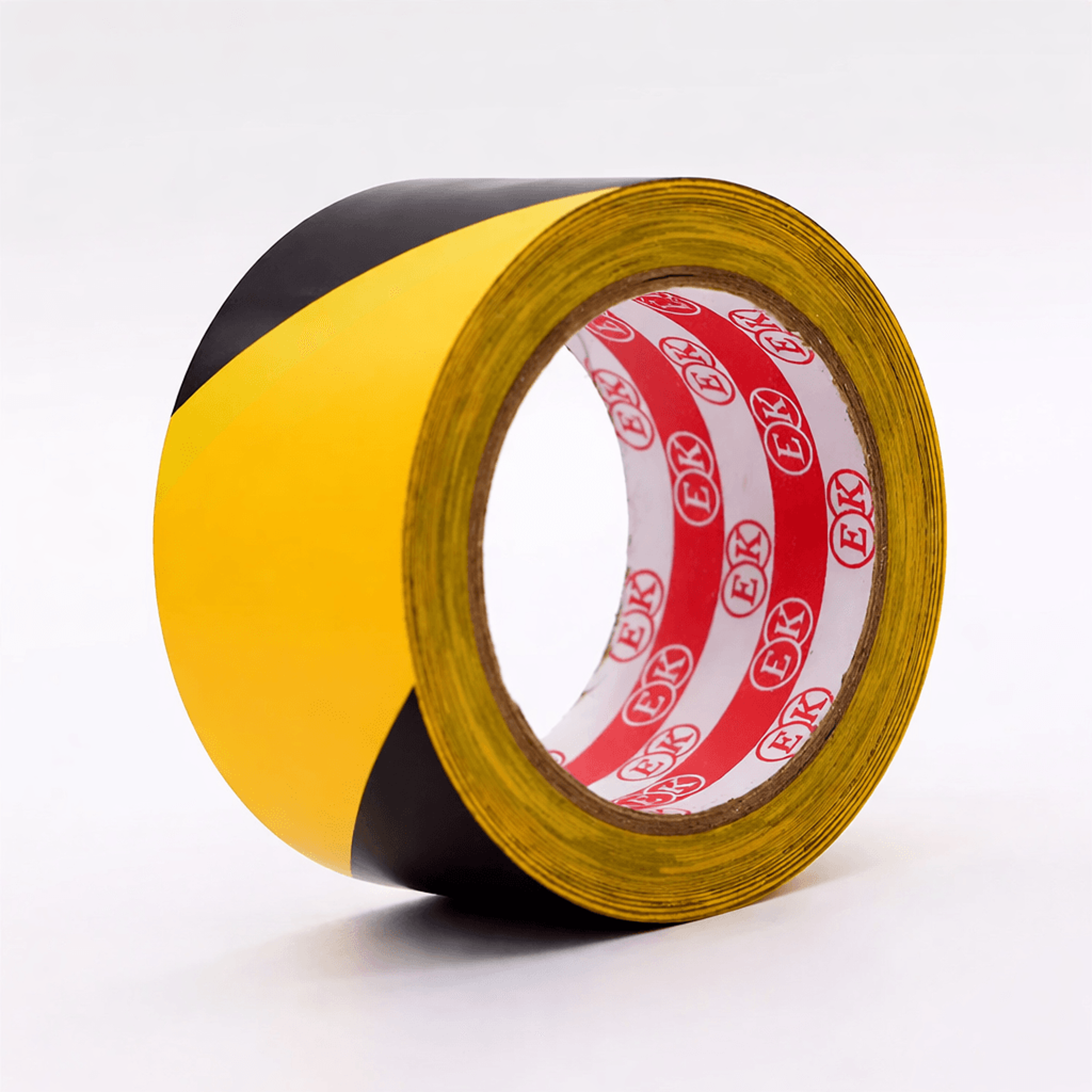 yellow and black hazard marking safety vinyl floor tape 6mil, 36yd for high visibility areas