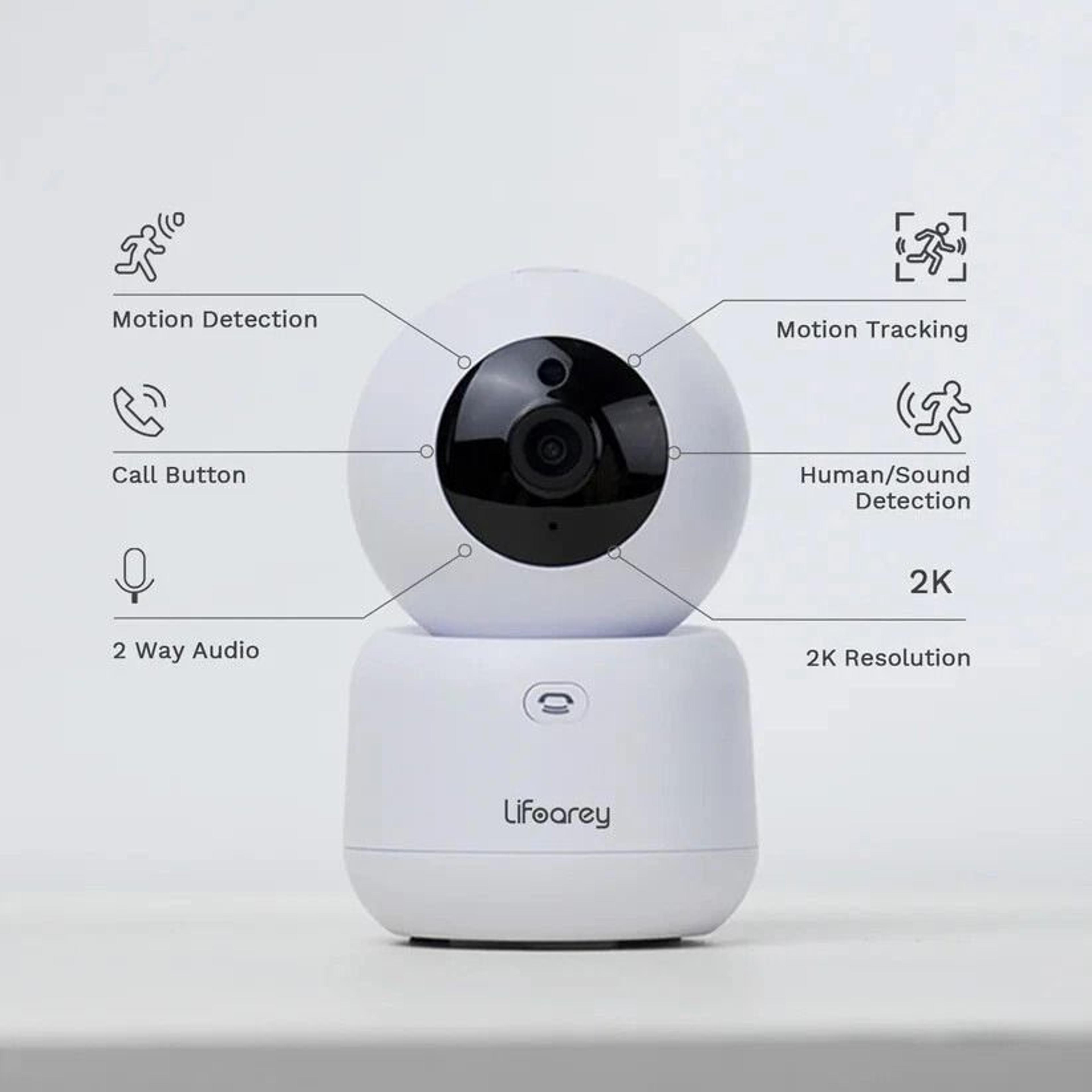 Lifoarey Indoor Home Security Camera With Baby Monitor 2 Way Audio  Night Vision 6