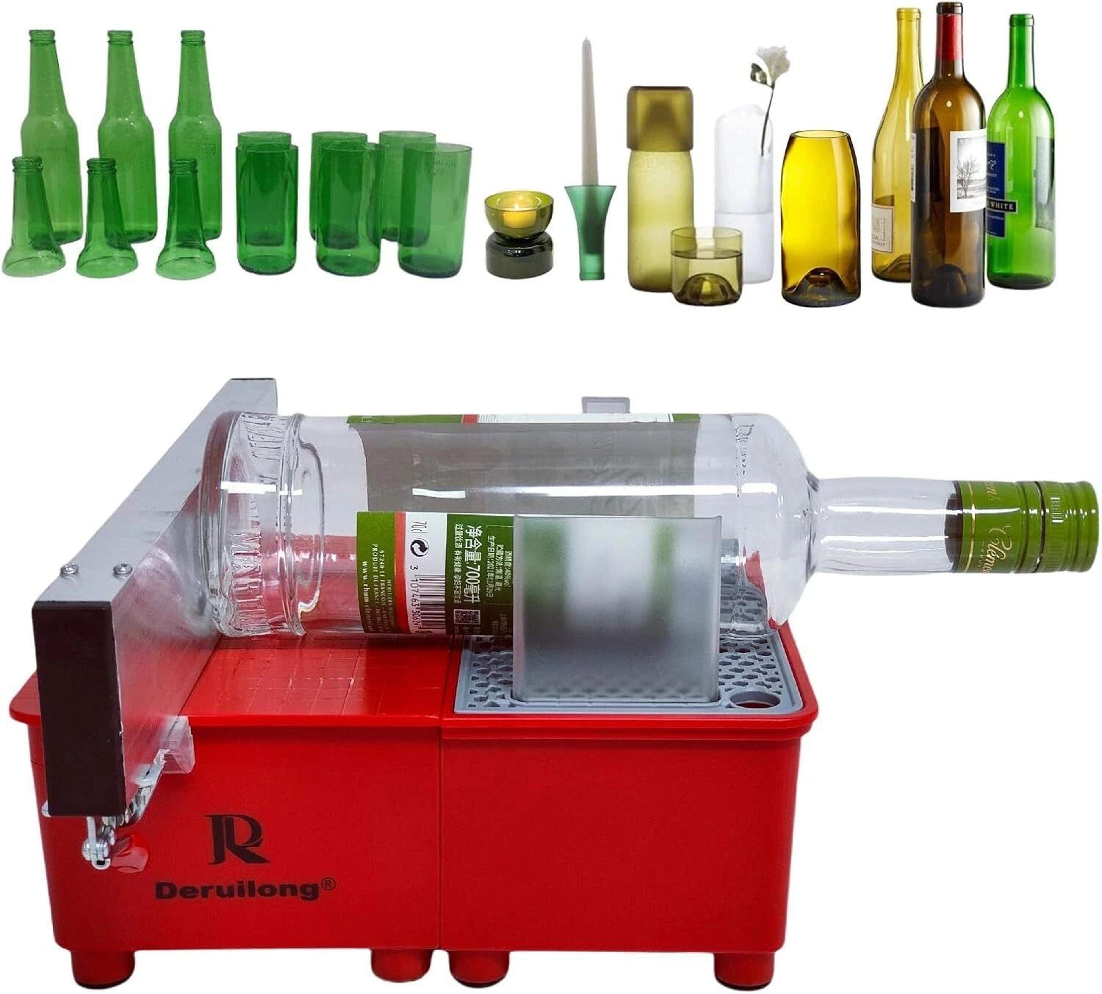 glass bottle cutter trim saw with diamond-coated blade precision glass cutting tool for diy projects