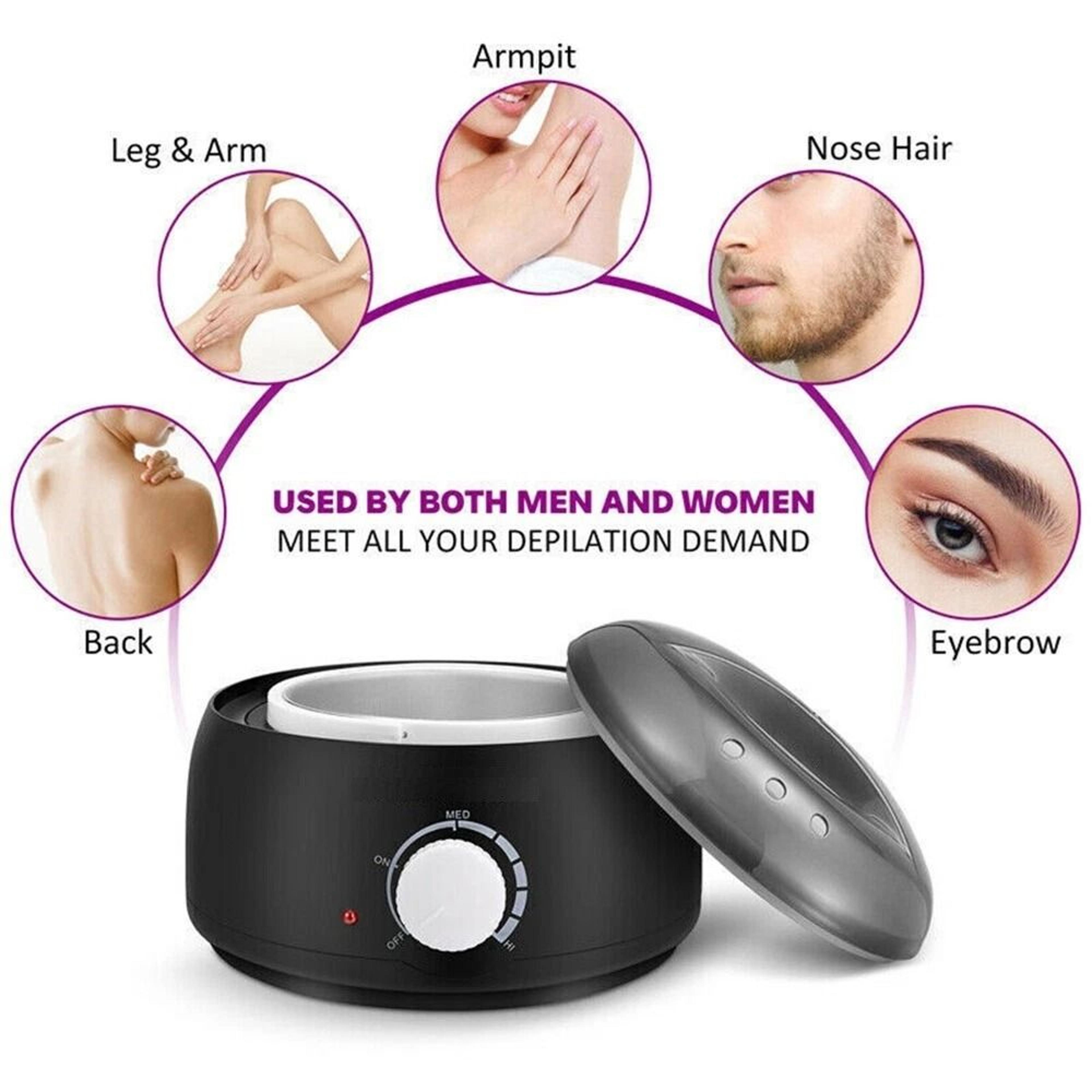 Professional Wax Warmer Heater  Hair Removal Depilatory Kit For Smooth Skin 5