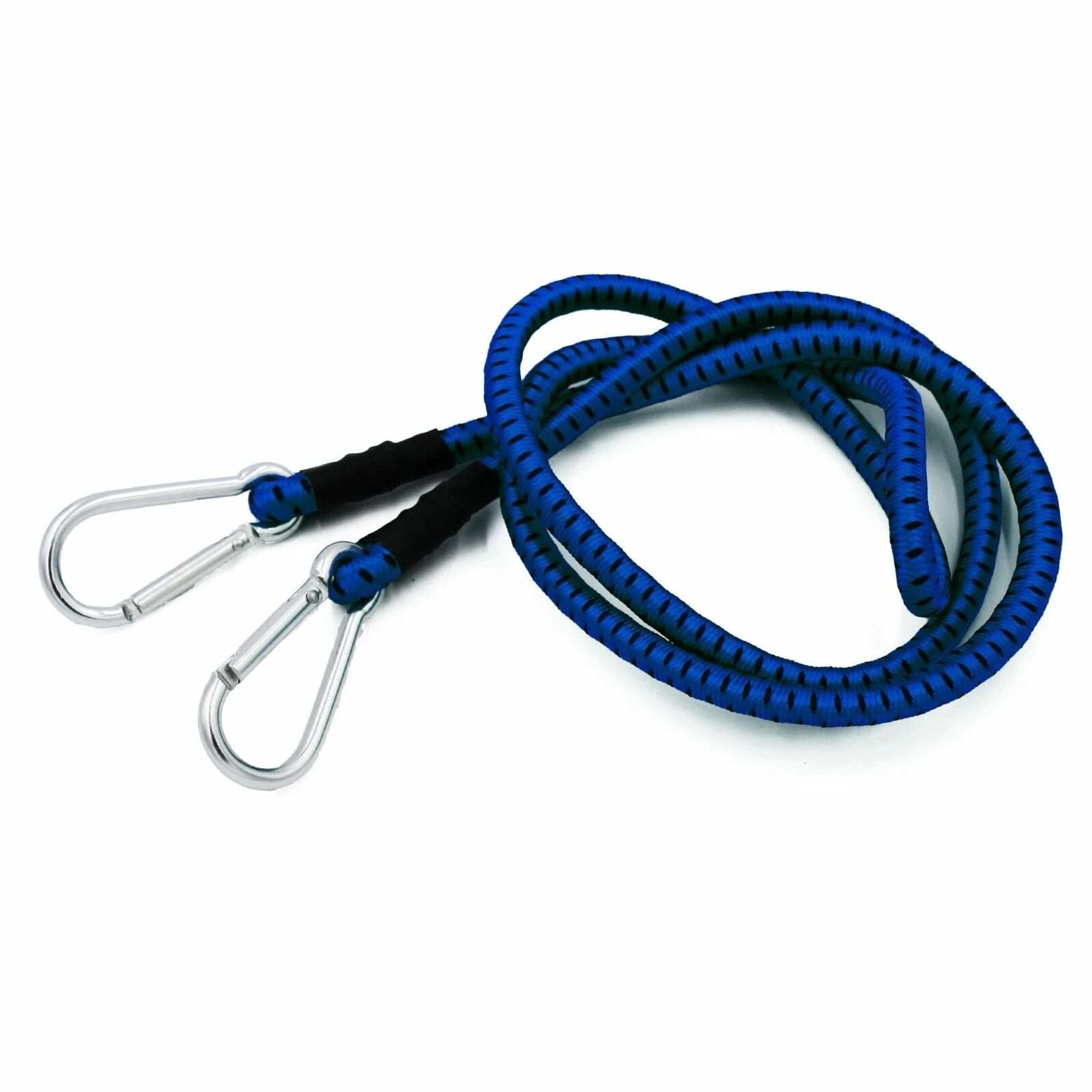 heavy duty bungee cord with carabiners perfect for outdoor gear and luggage