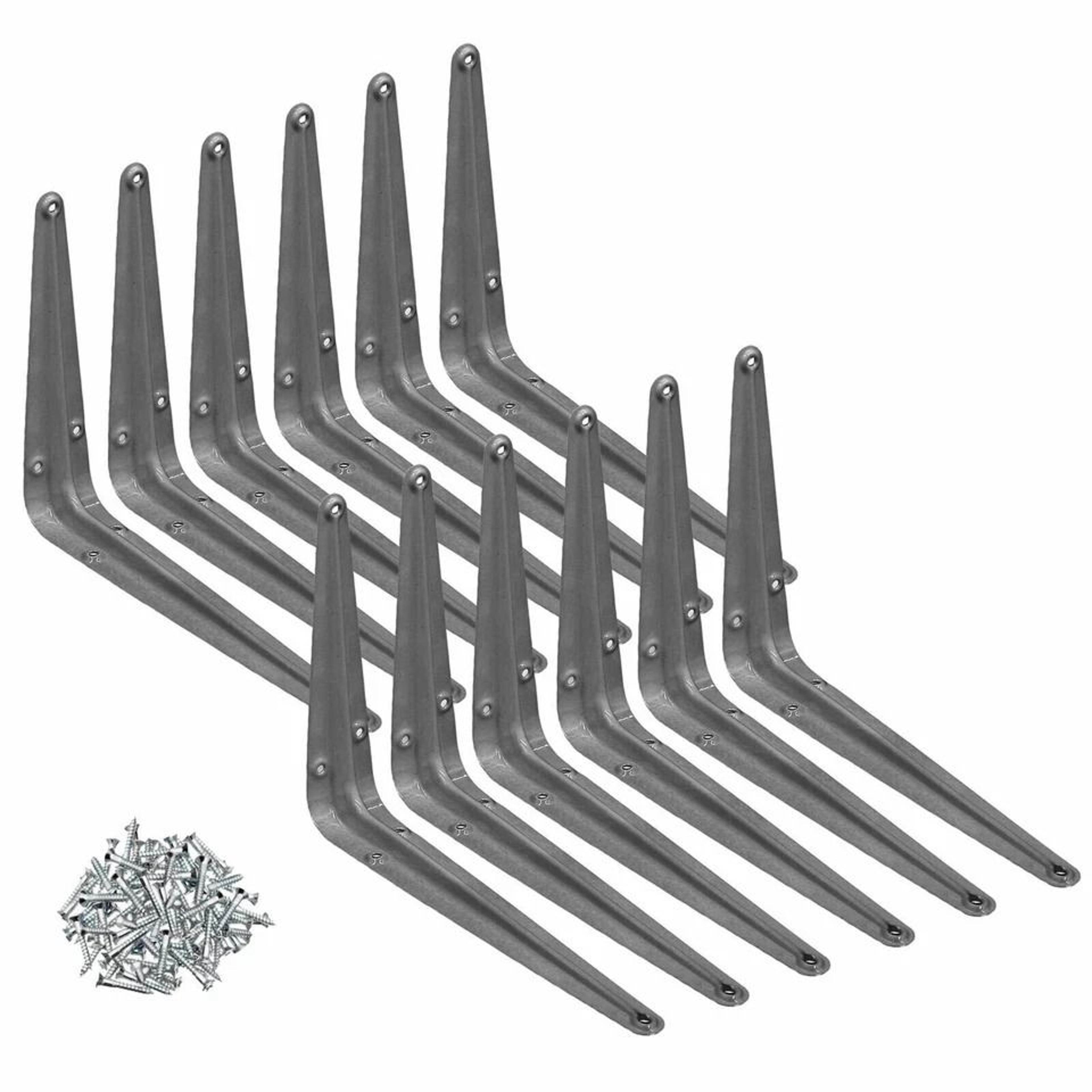 Industrial Metal Shelf Brackets Wall Mounted Shelf Support For Garage Organization 5