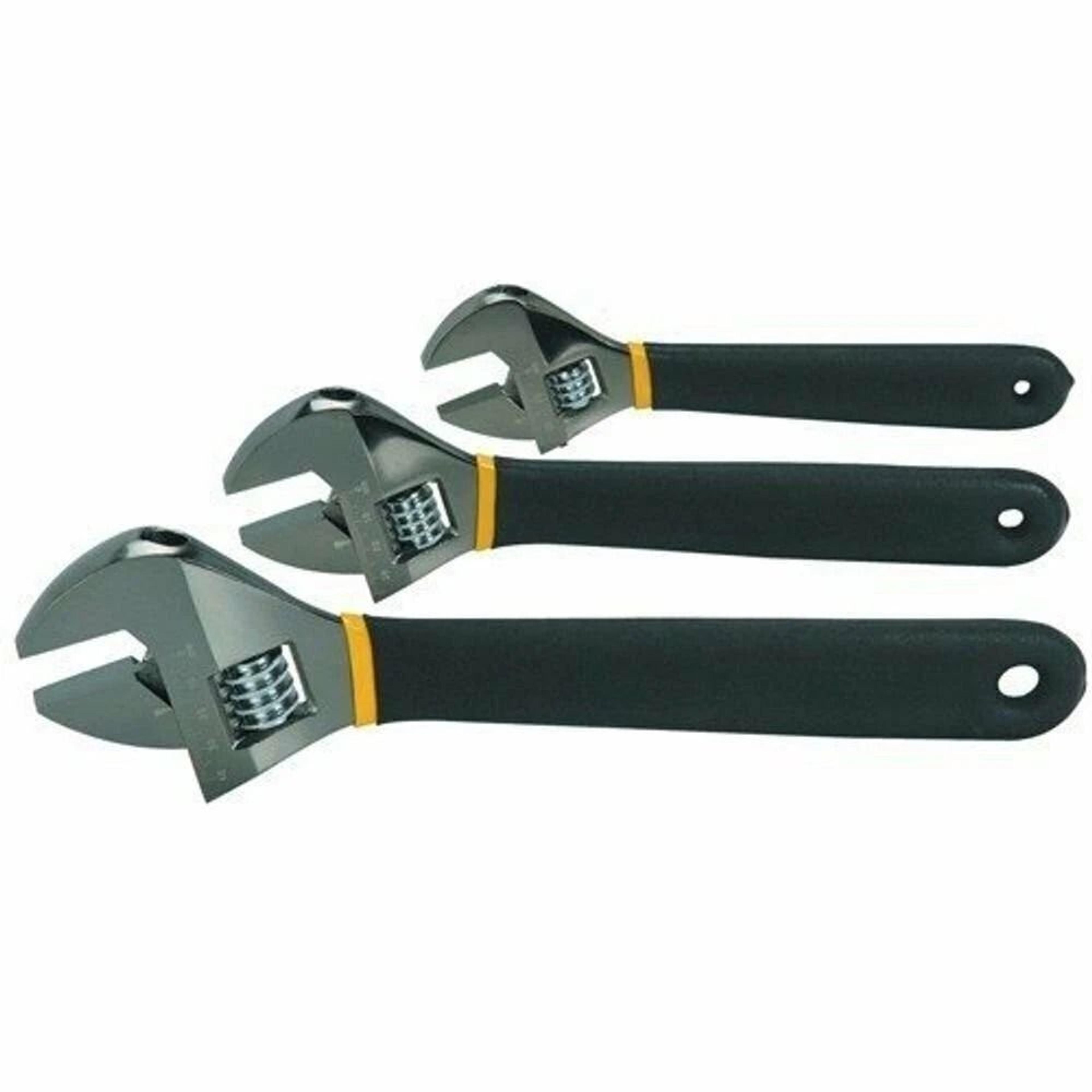 heat treated laser marked metric jaw adjustable wrench set