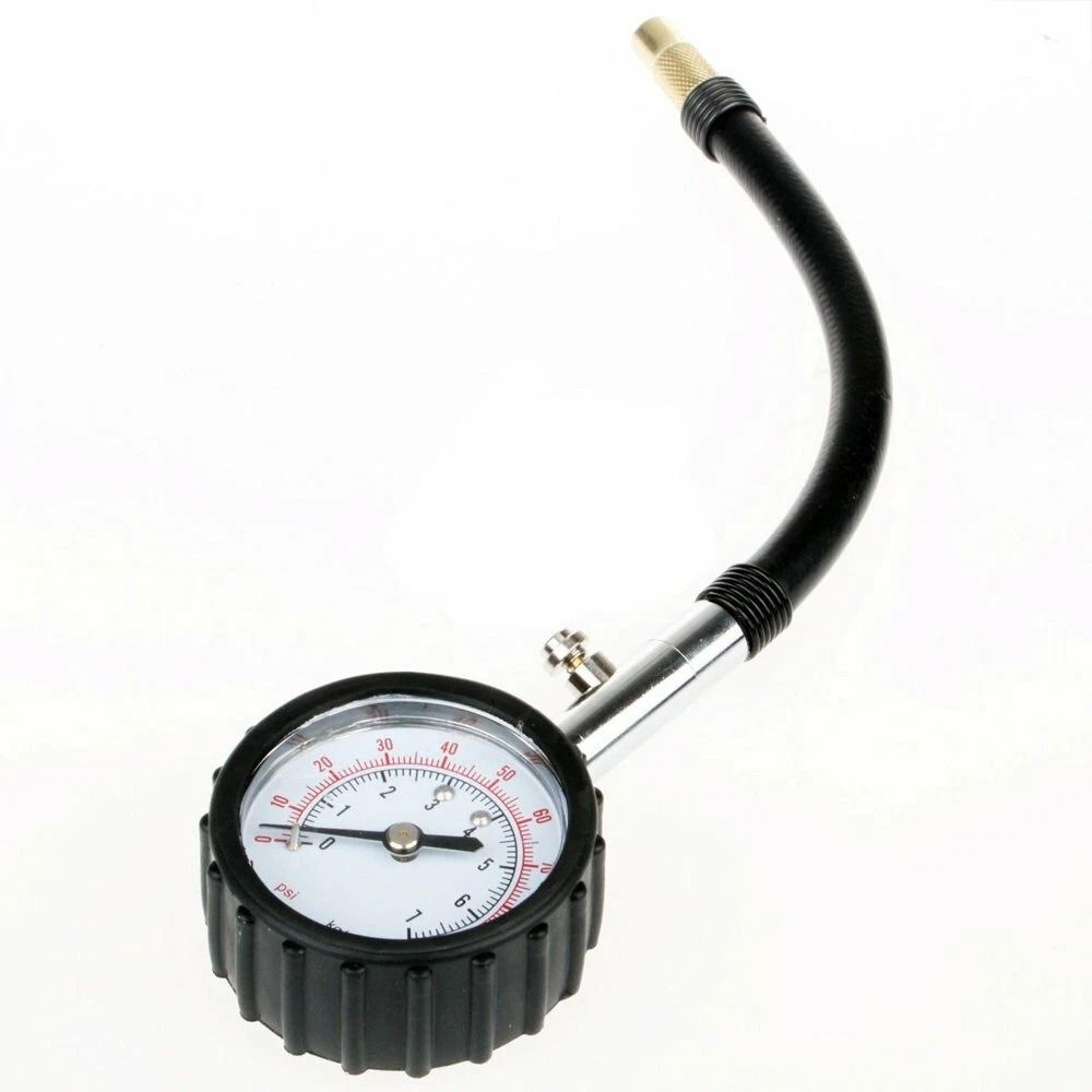 Accurate PSI Tire Pressure Gauge With Flexible Hose For Cars And Trucks 4