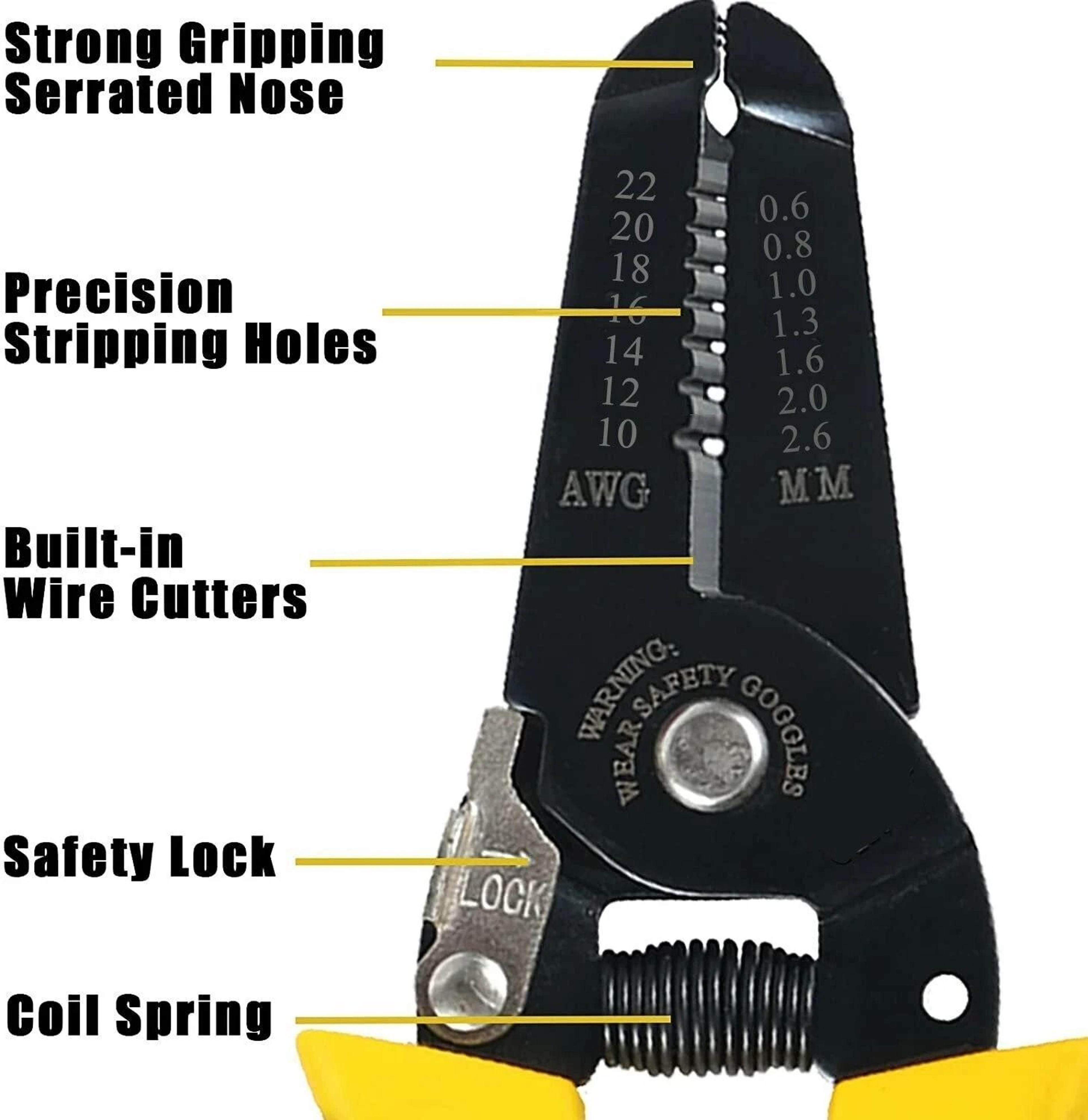 Precision Wire Stripping Tool AWG MultiFunction Cable Cutter For Electrical Work 1