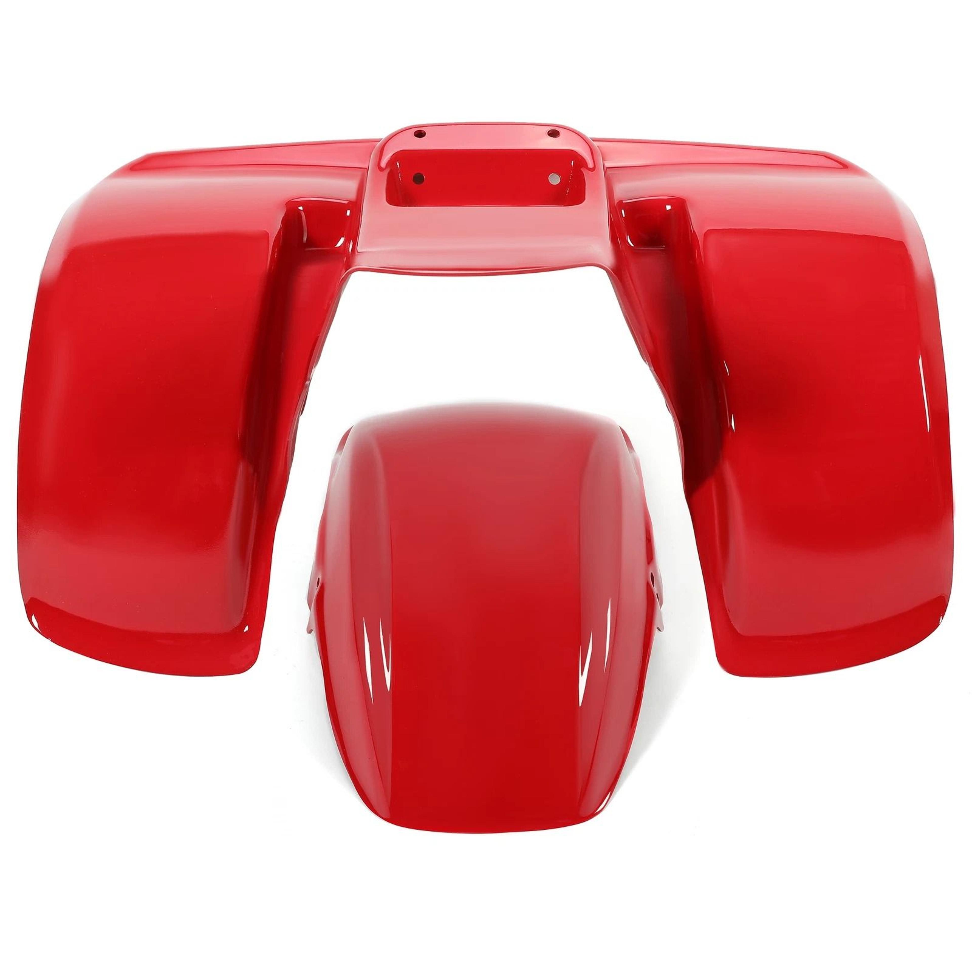 Honda ATC70 Fender Kit Red Plastic Front Rear Replacement 1