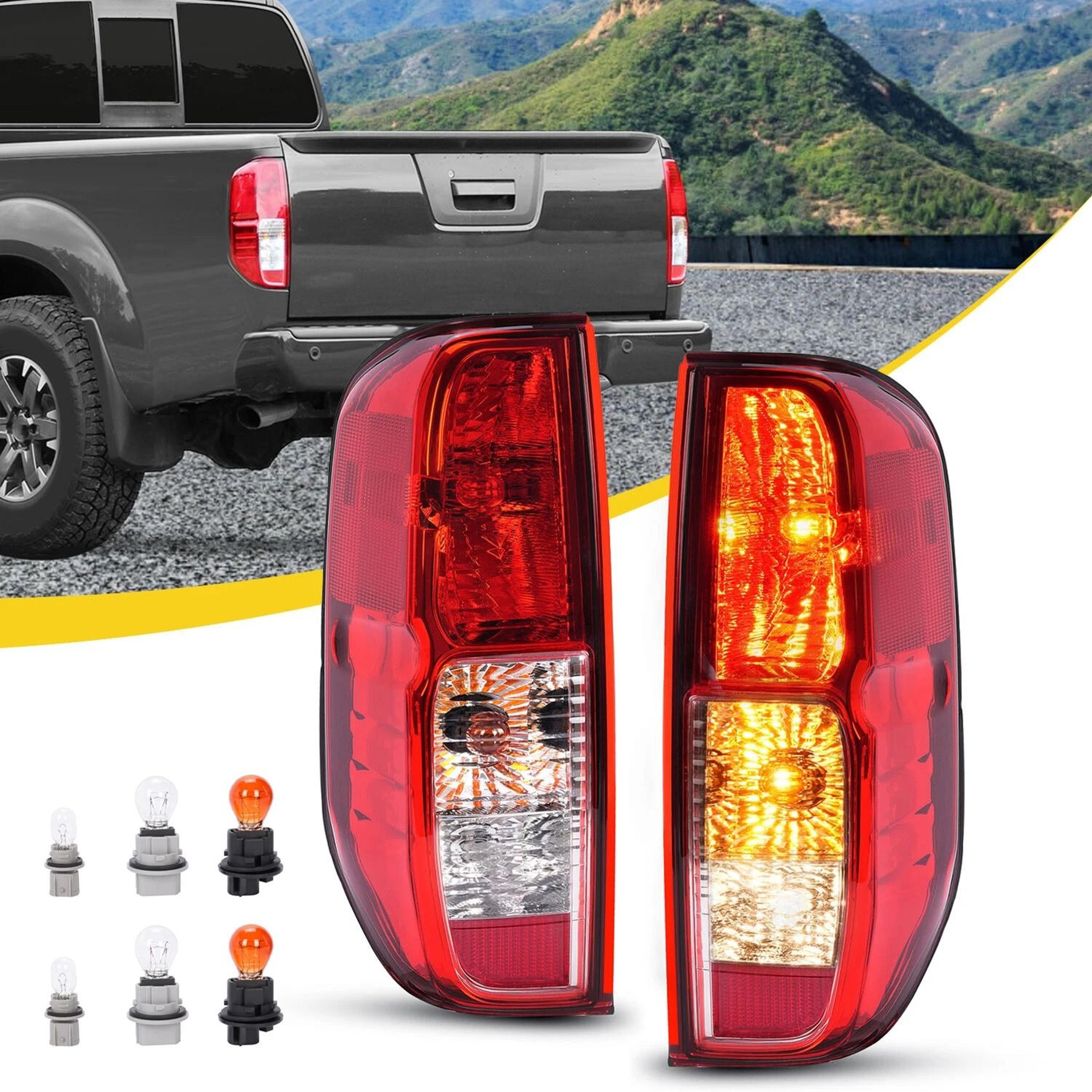 Nissan Frontier Tail Lights Replacement Pair With Bulbs Rear Assembly 15