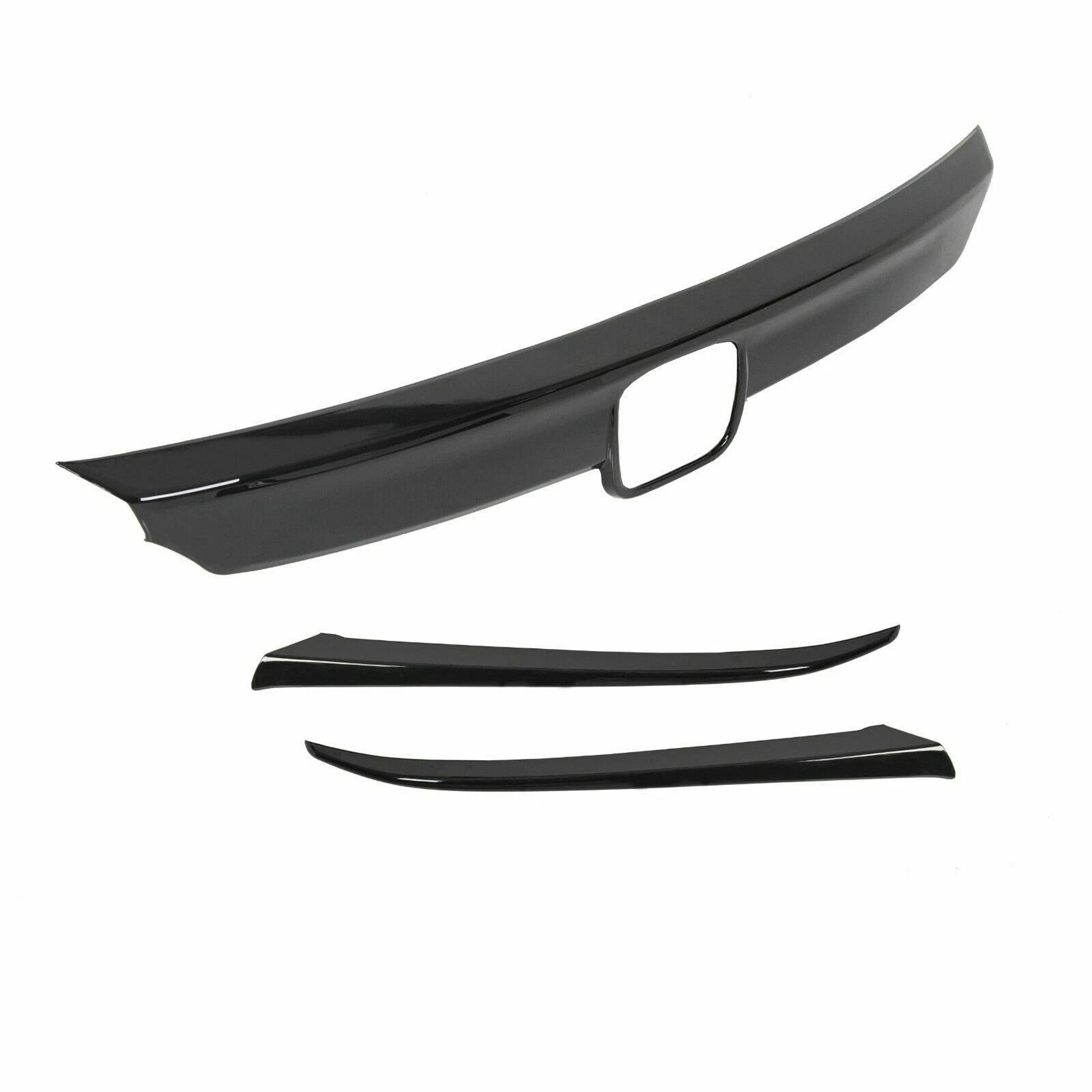 Glossy Black Honda Accord Grille Trim Cover Front Grille Overlay 5