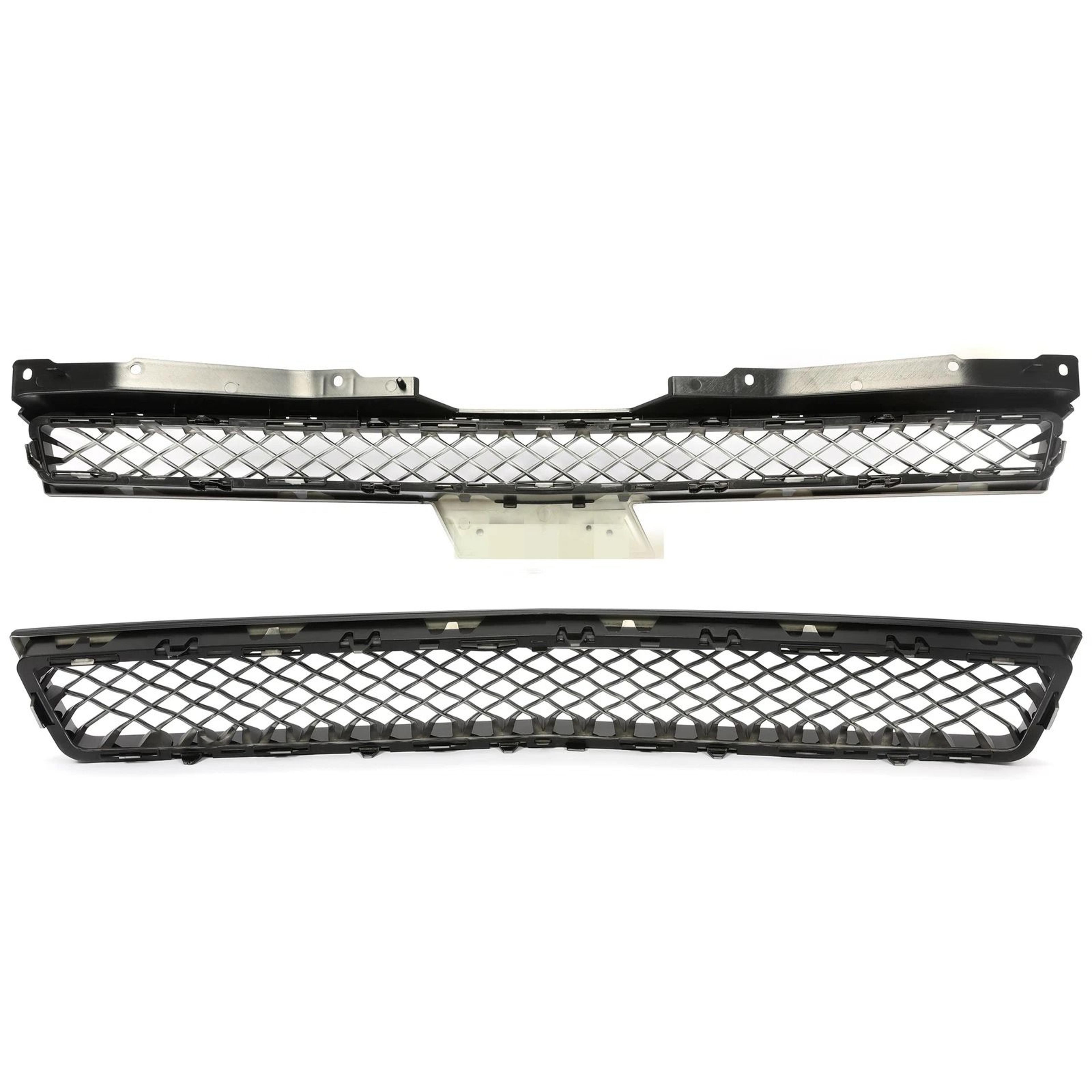 For Chevy TahoeSuburbanAvalanche Black Mesh Front Bumper Grille Grill 6