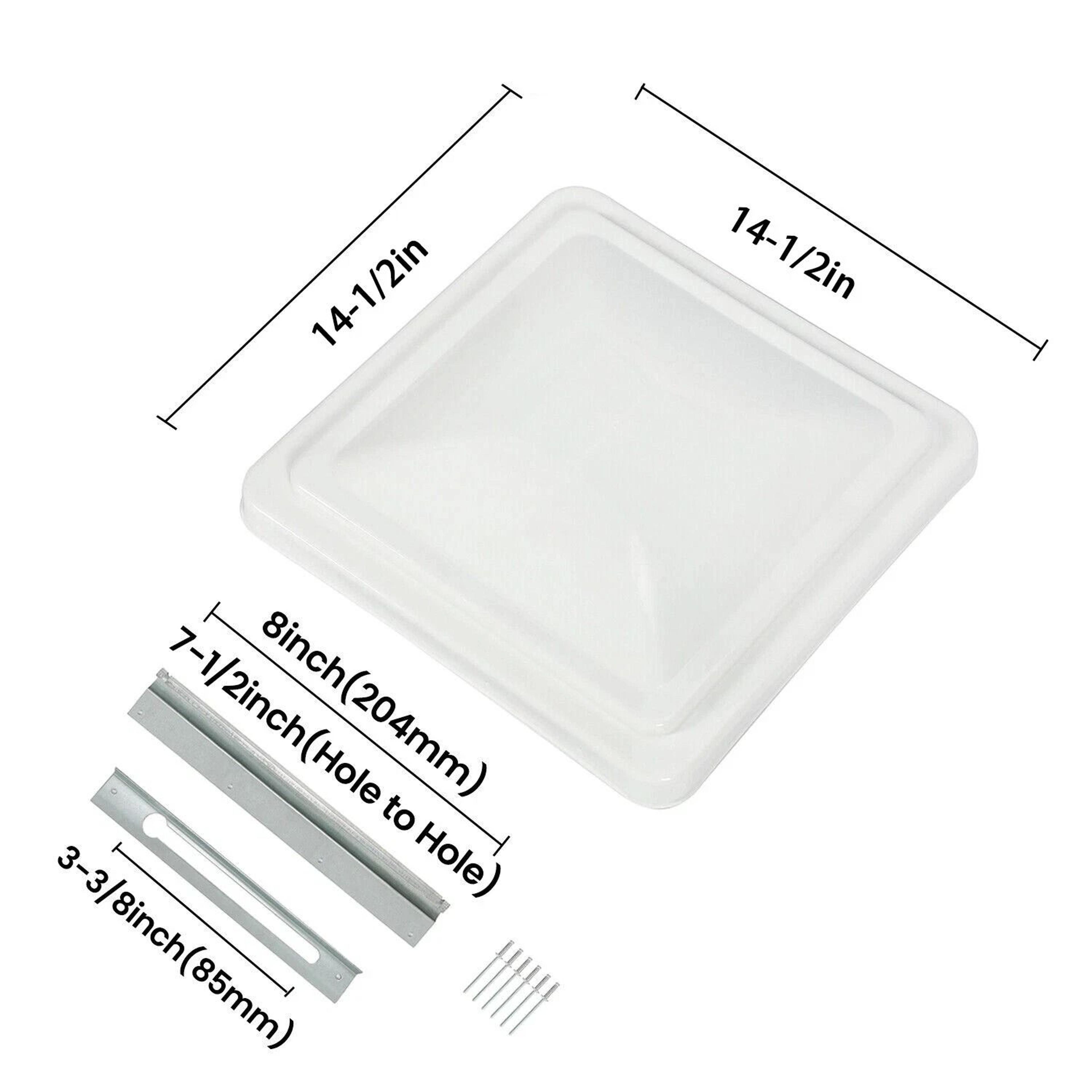 RV Replacement Roof Vent Cover For Camper Trailer White 12