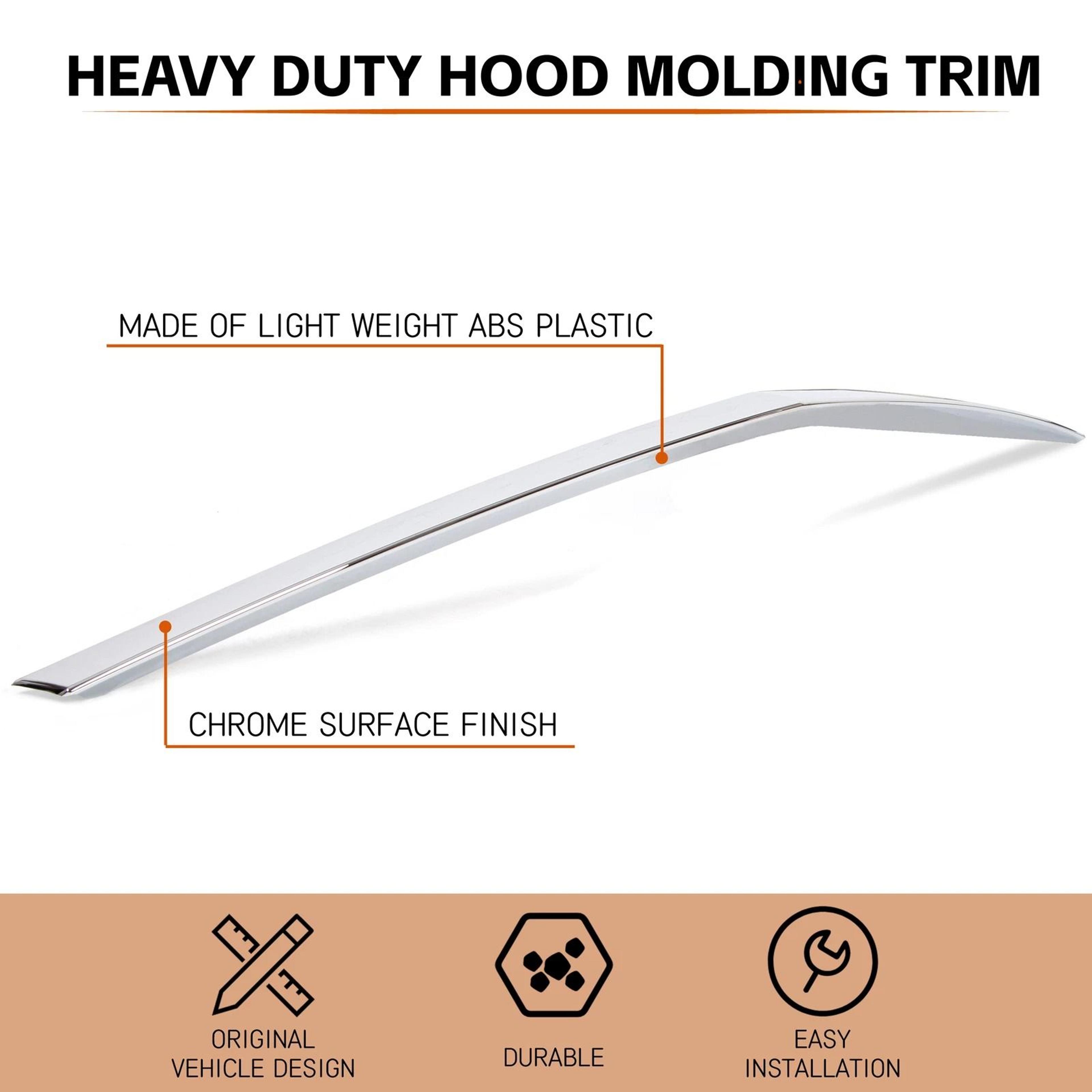 Chrome Hood Molding Trim For Cadillac SRX Auto Styling Replacement 9