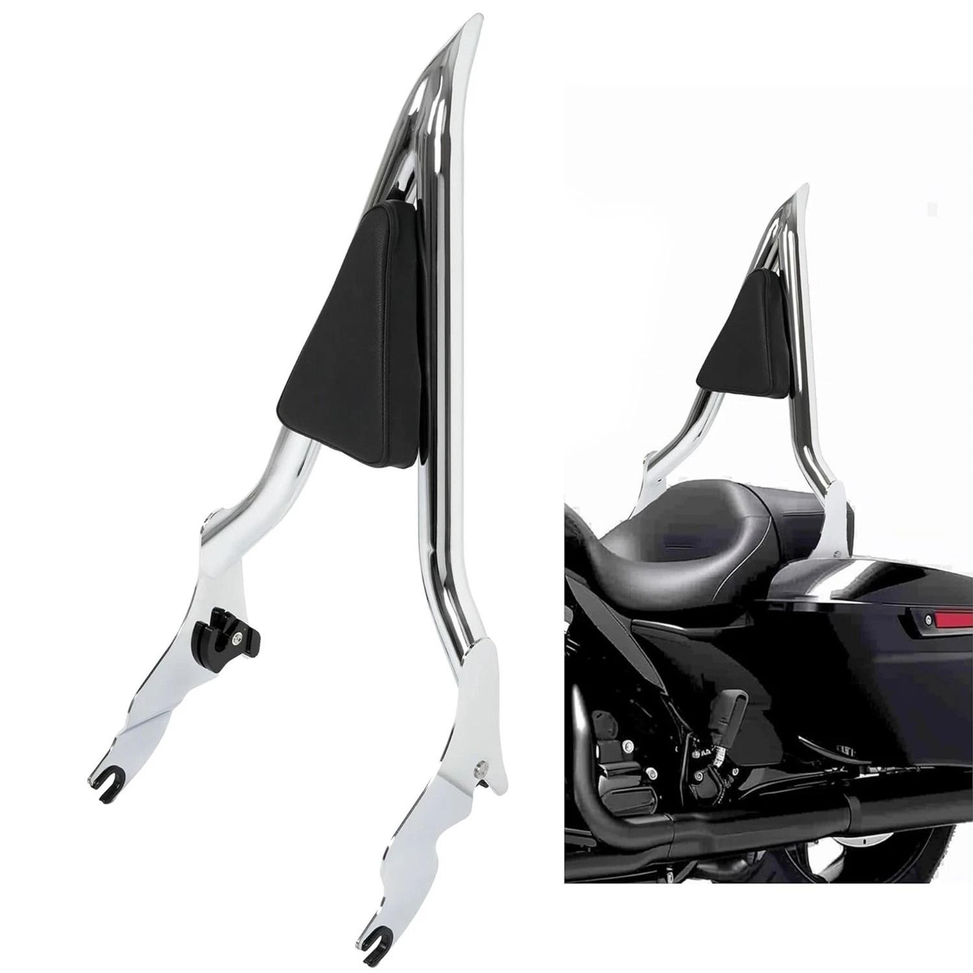 passenger backrest sissy bar for harley touring road king glide comfort ride support