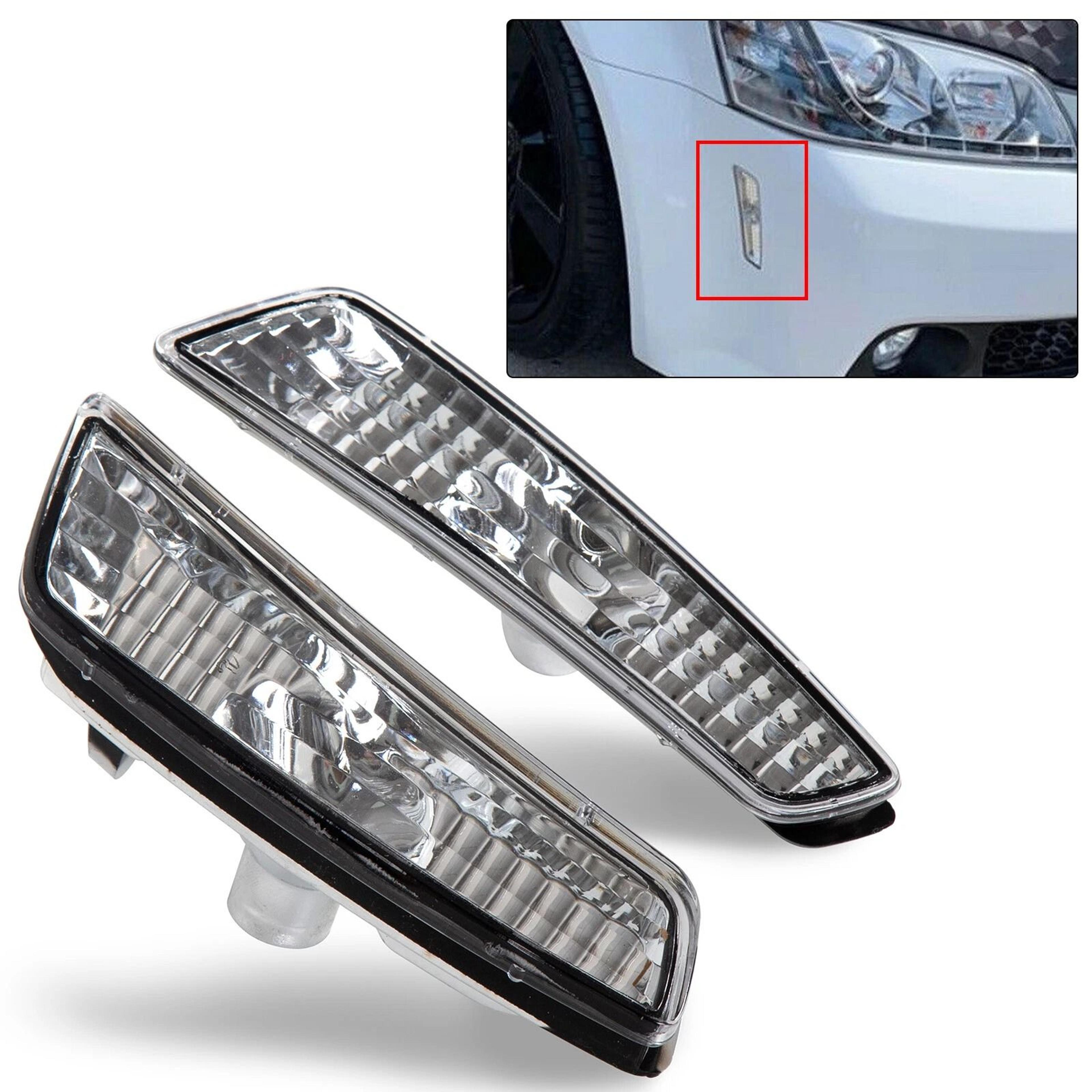clear front fender side markers lights housing for pontiac upgrade your car look