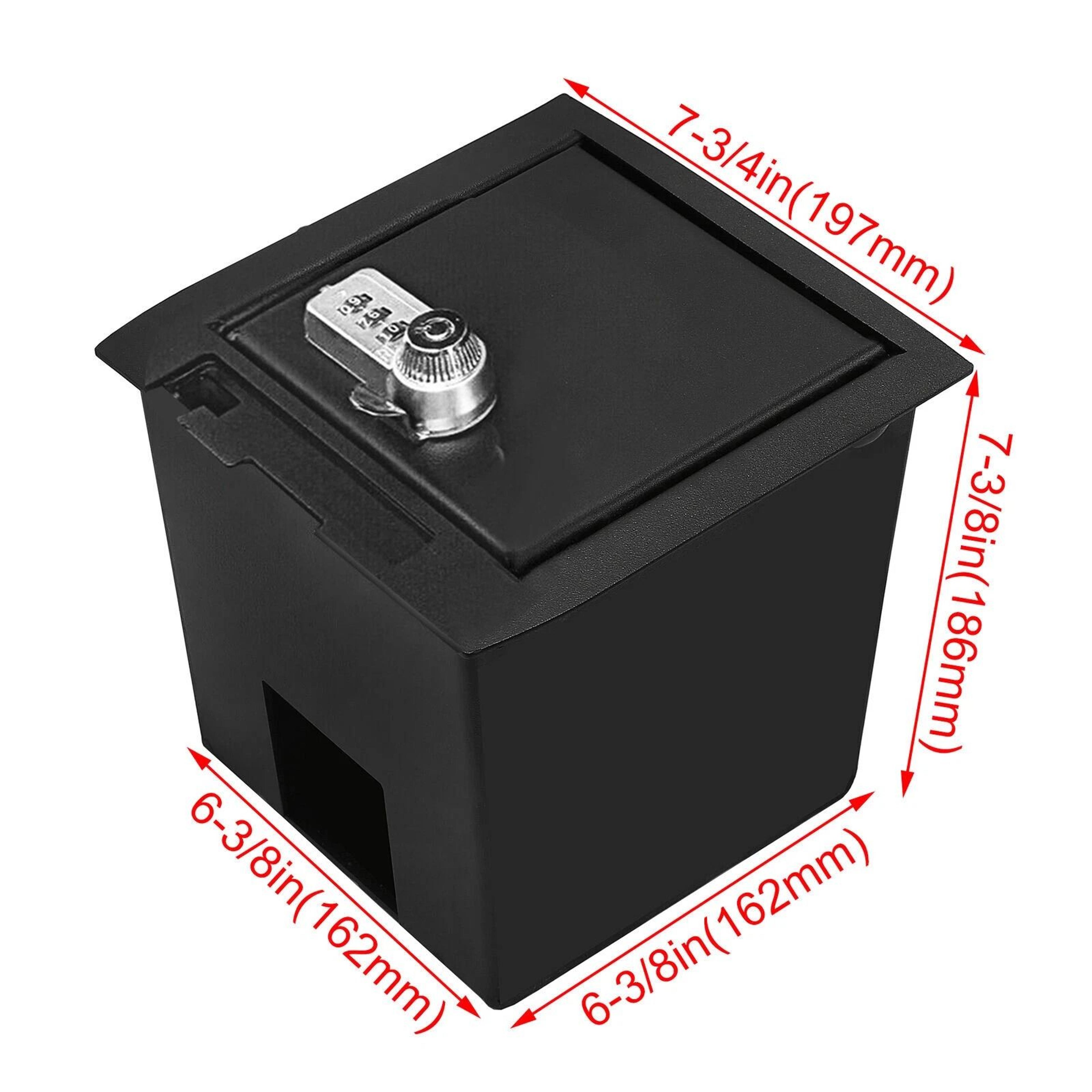 Center Console Safe Storage Vault With USB For Toyota Tacoma 9