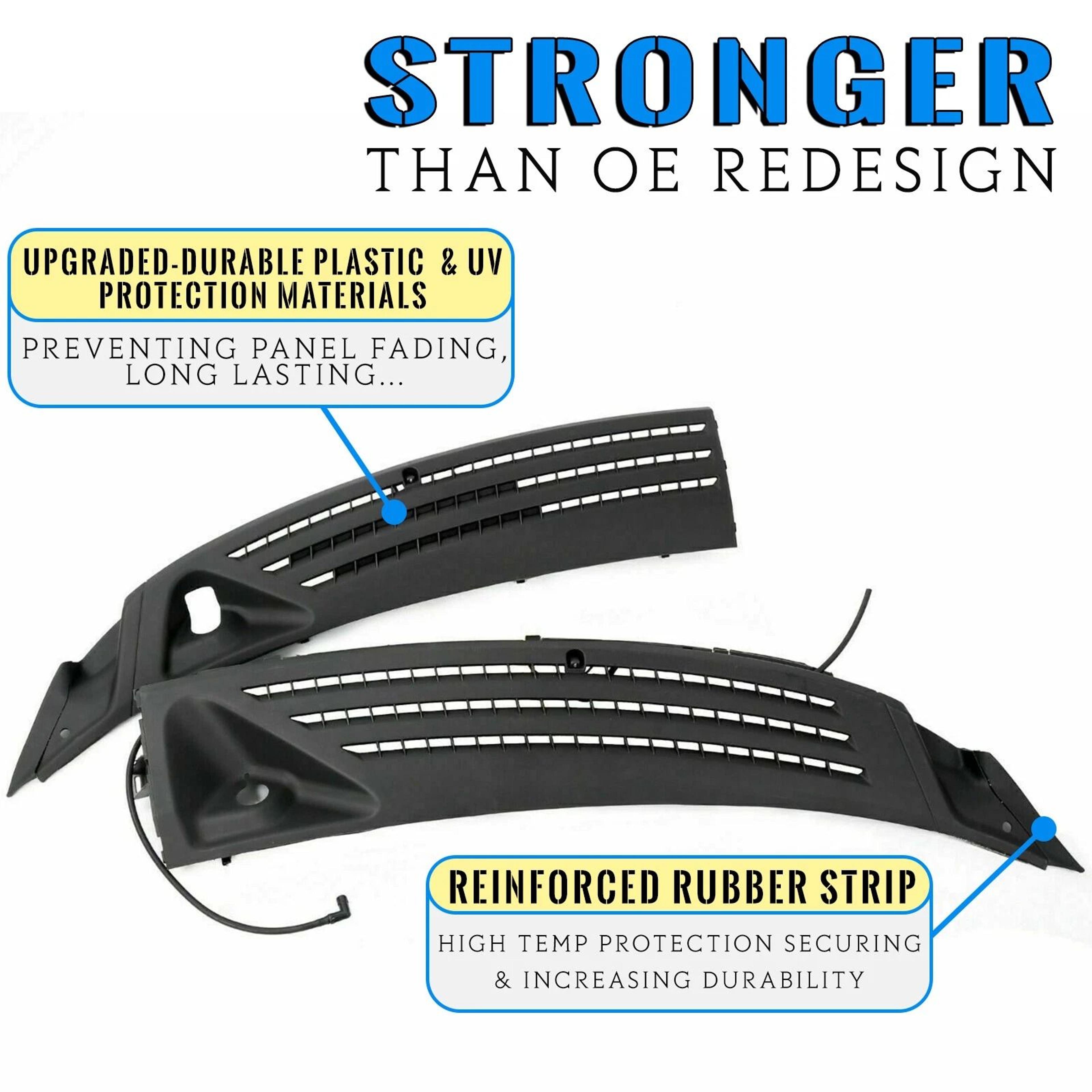 Left  Right Windshield Wiper Cowl Cover Panel For Ford 8