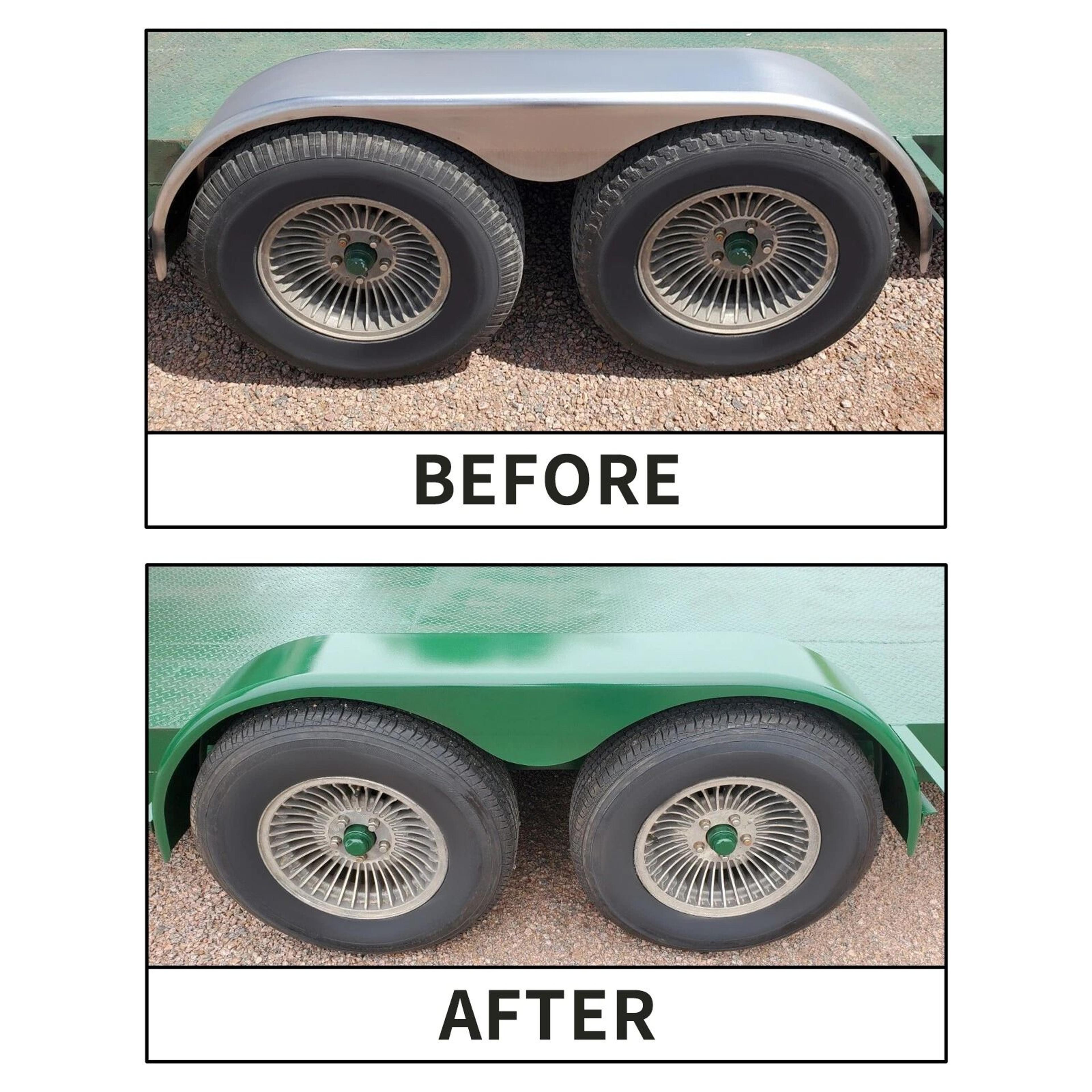 Tandem Teardrop Alloy Steel Fenders For Enclosed Trailers Durable And Stylish Trailer Protection 9