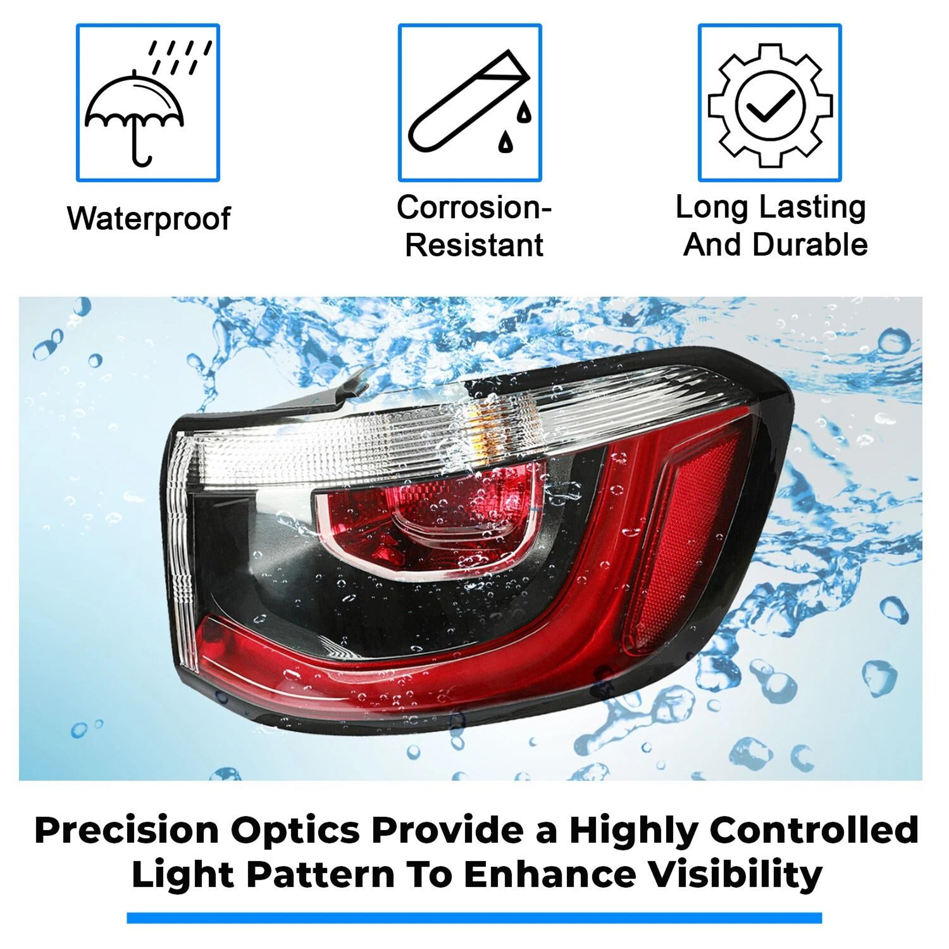 Right Passenger Side Jeep Compass Tail Light Replacement Brake Lamp 14