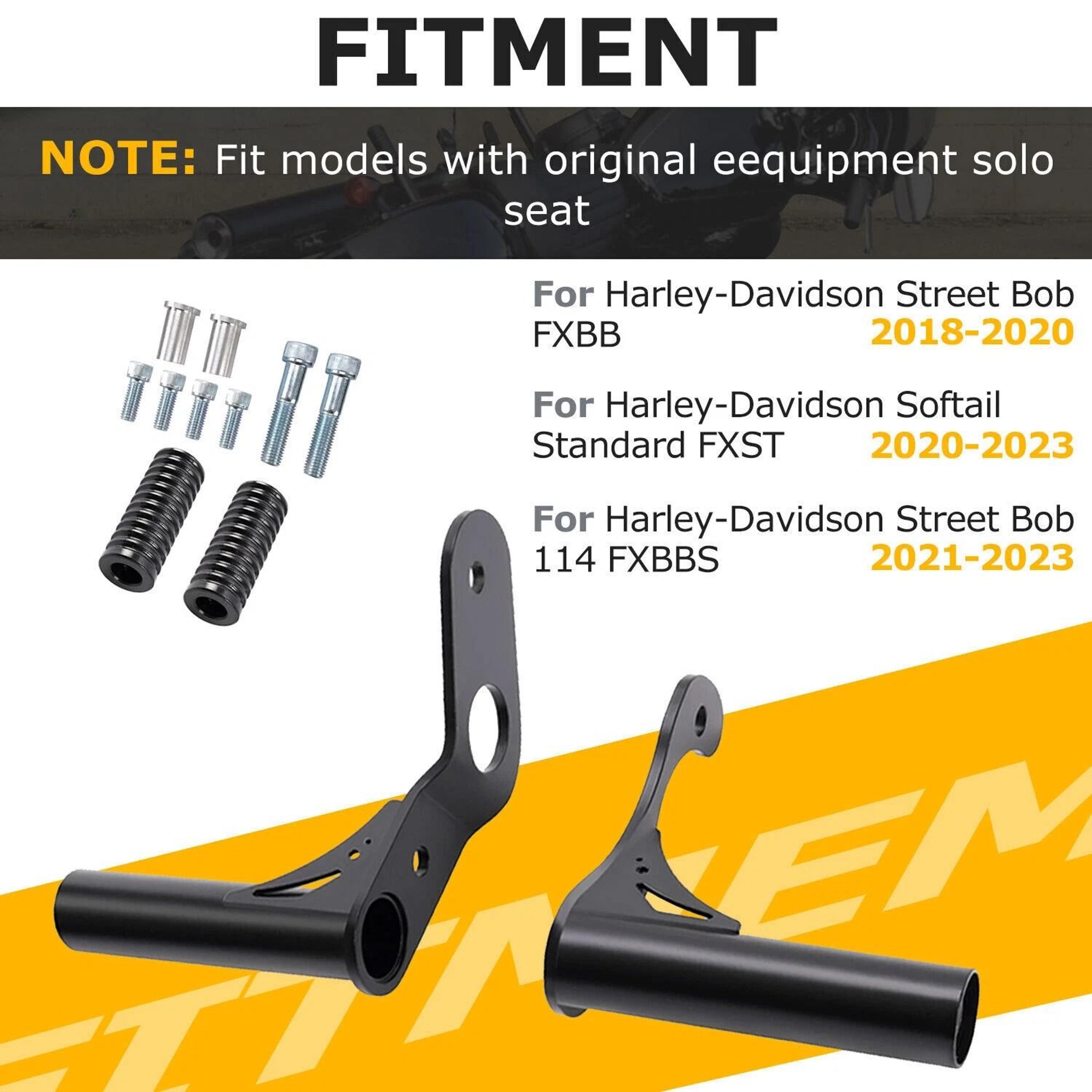 Rear Passenger Peg Crash Bar For Harley Street Bob FXBB  Softail FXST 19
