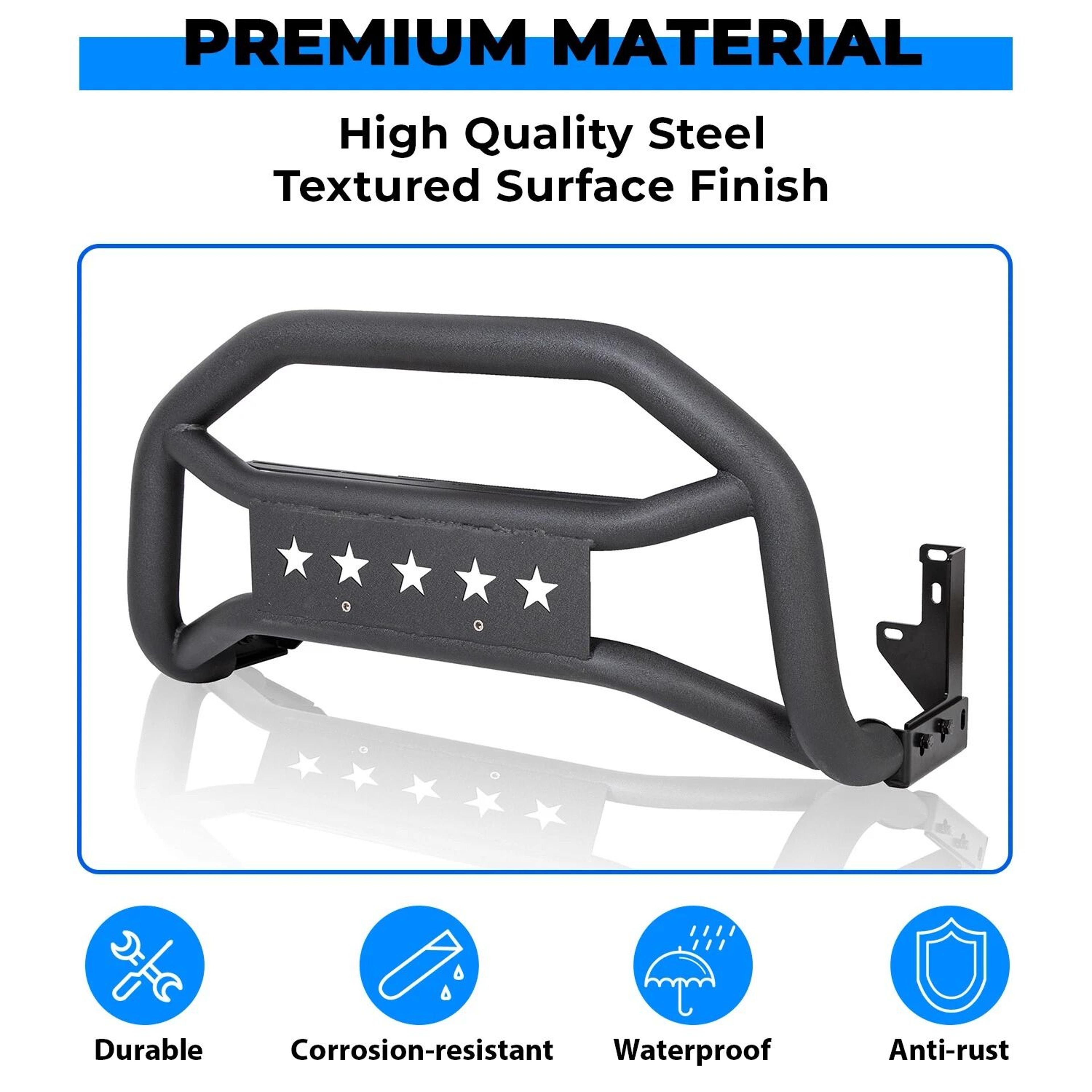 Premium Toyota Tacoma Front Bumper Grille Guard Bull Bar Heavy Duty Protection 11