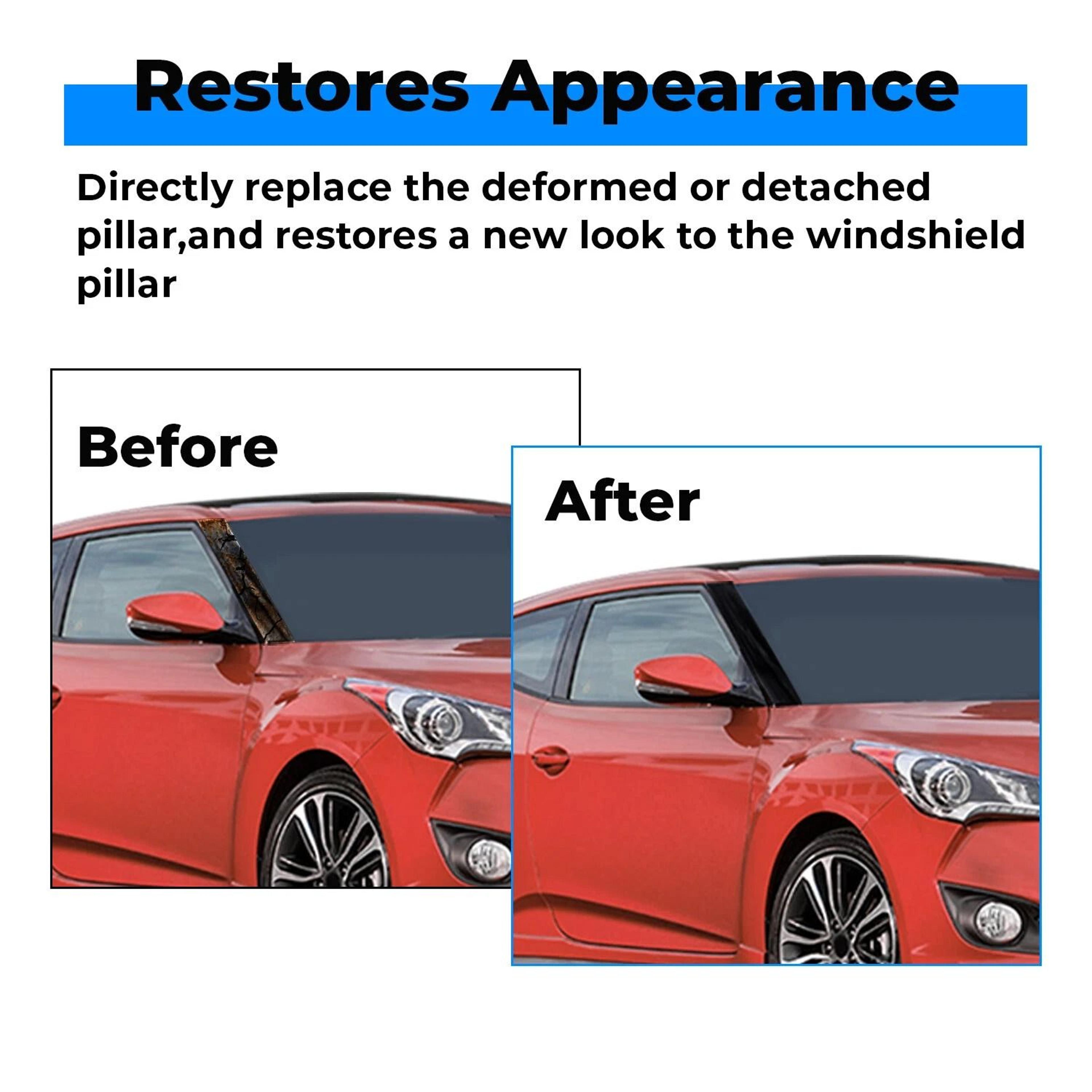 Windshield Pillar Trim Molding Kit For Hyundai Veloster 13