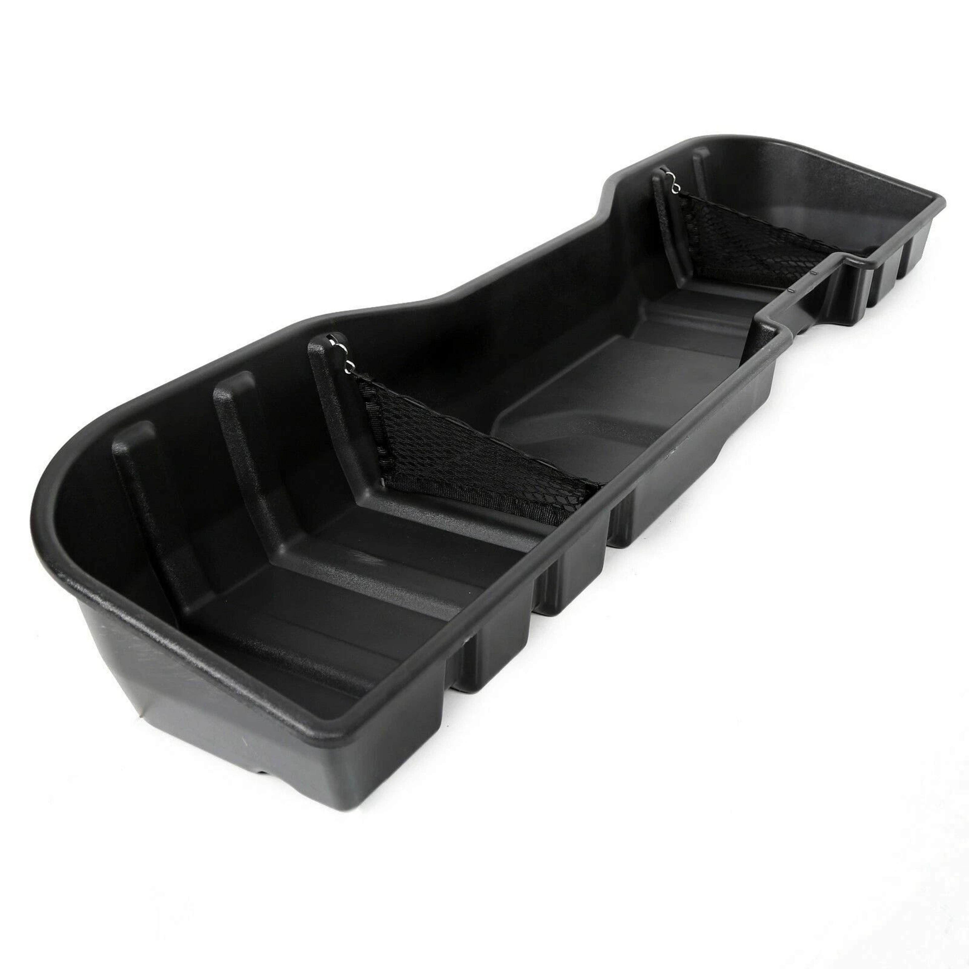 Black Underseat Storage Box For Chevy Silverado  GMC Sierra CREW CAB Durable  Waterproof Organizer 2